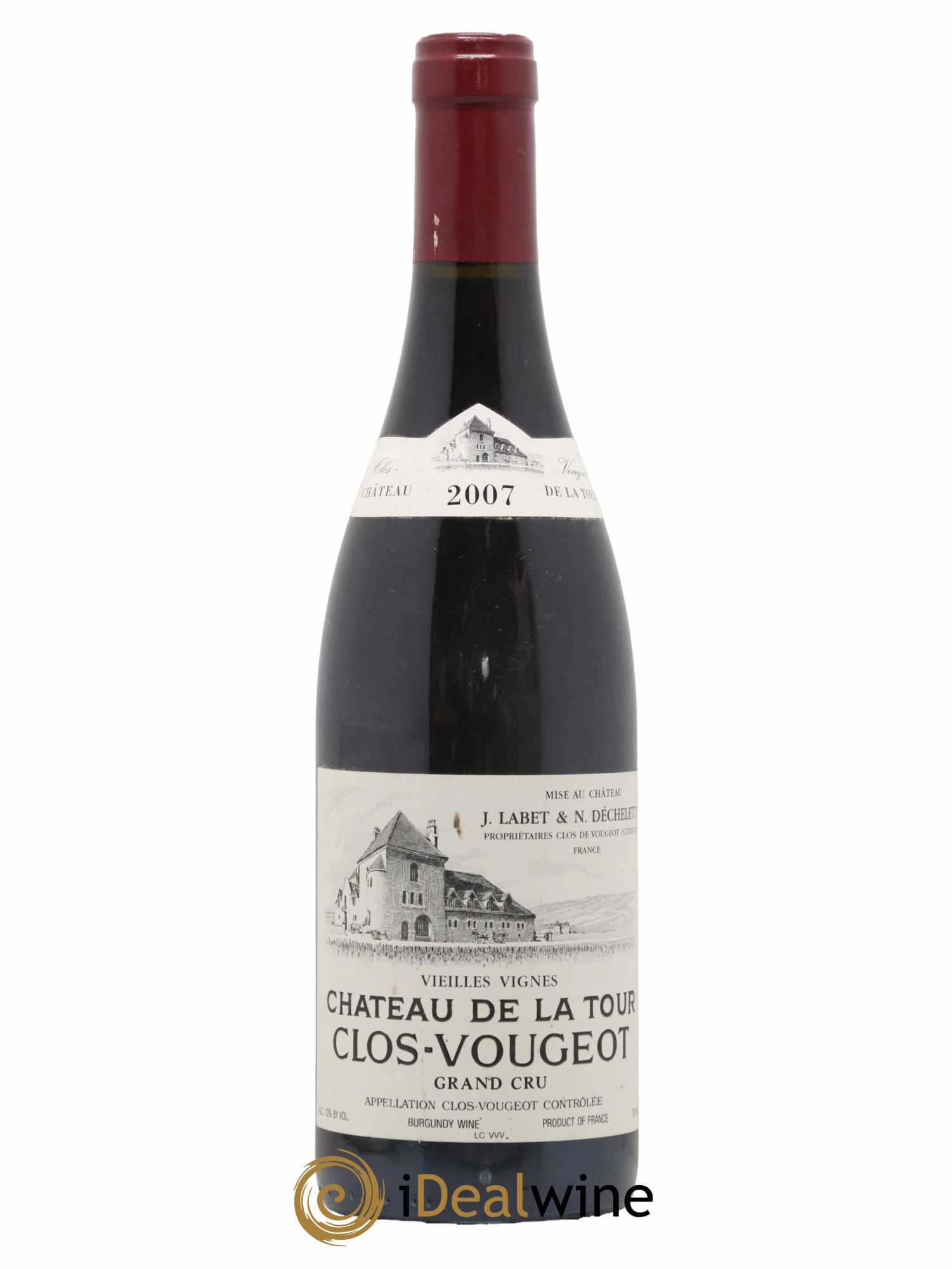 Clos de Vougeot Grand Cru Vieilles Vignes Château de La Tour 2007 - Lot de 1 bouteille - 0