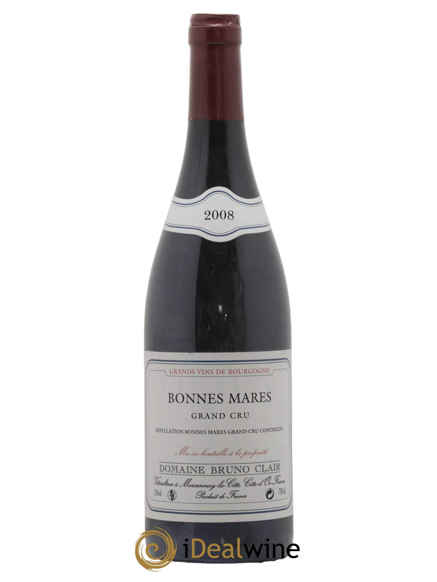 Bonnes-Mares Grand Cru Bruno Clair (Domaine) 2008 - Lot de 1 bouteille - 0