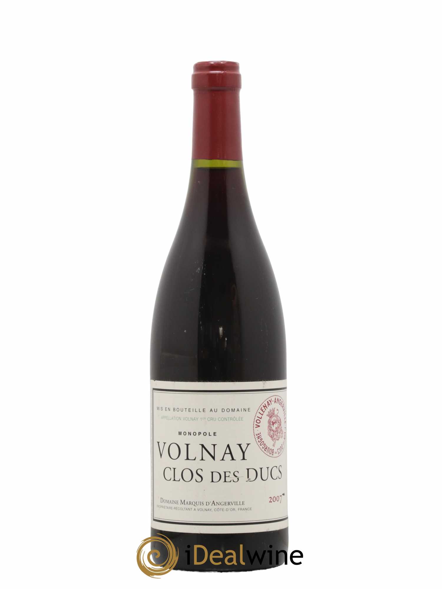 Volnay 1er Cru Clos des Ducs Marquis d'Angerville (Domaine) 2007 - Lot de 1 bouteille - 0