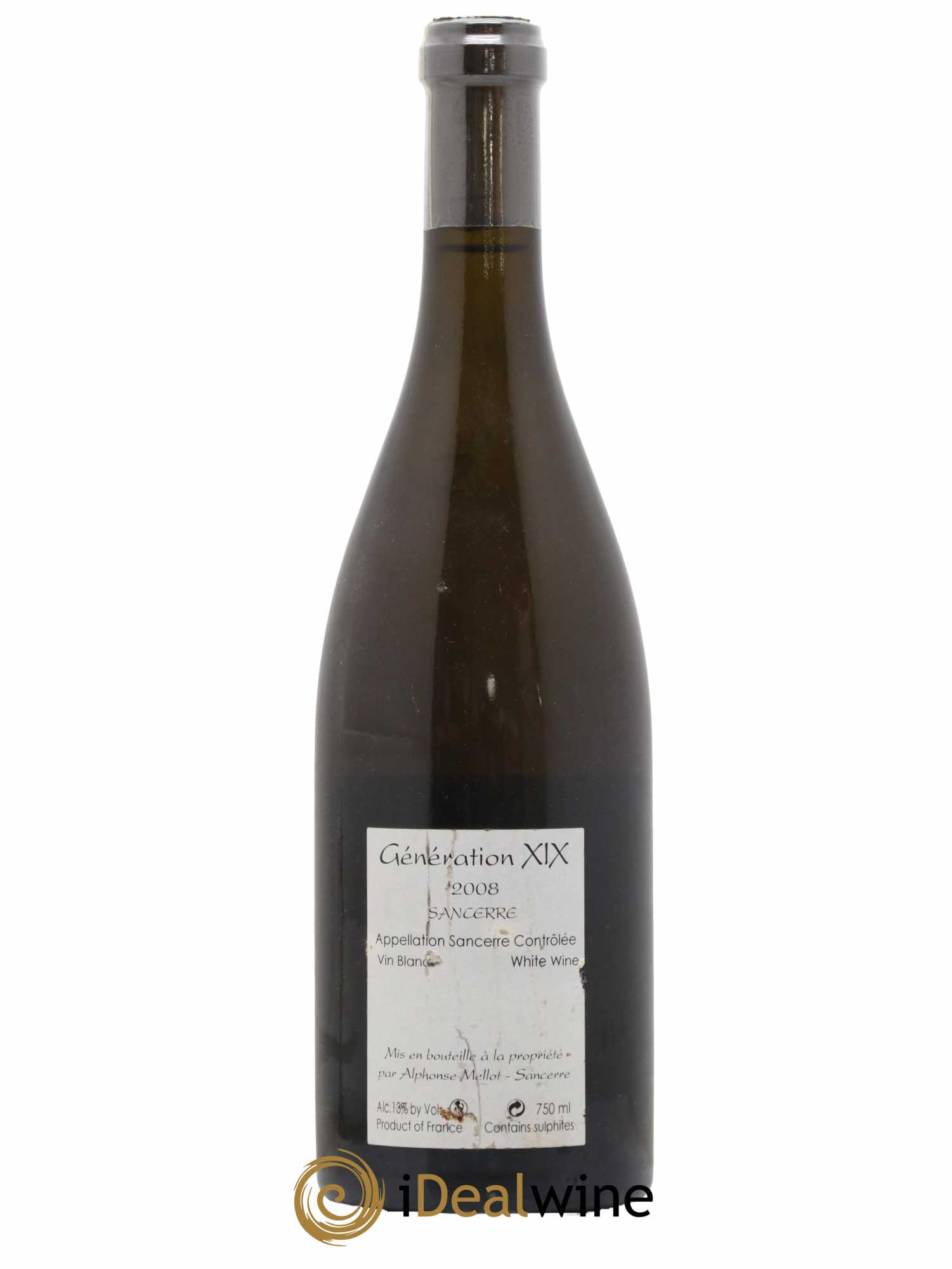Sancerre Génération XIX Alphonse Mellot 2008 - Lot de 1 bouteille - 1