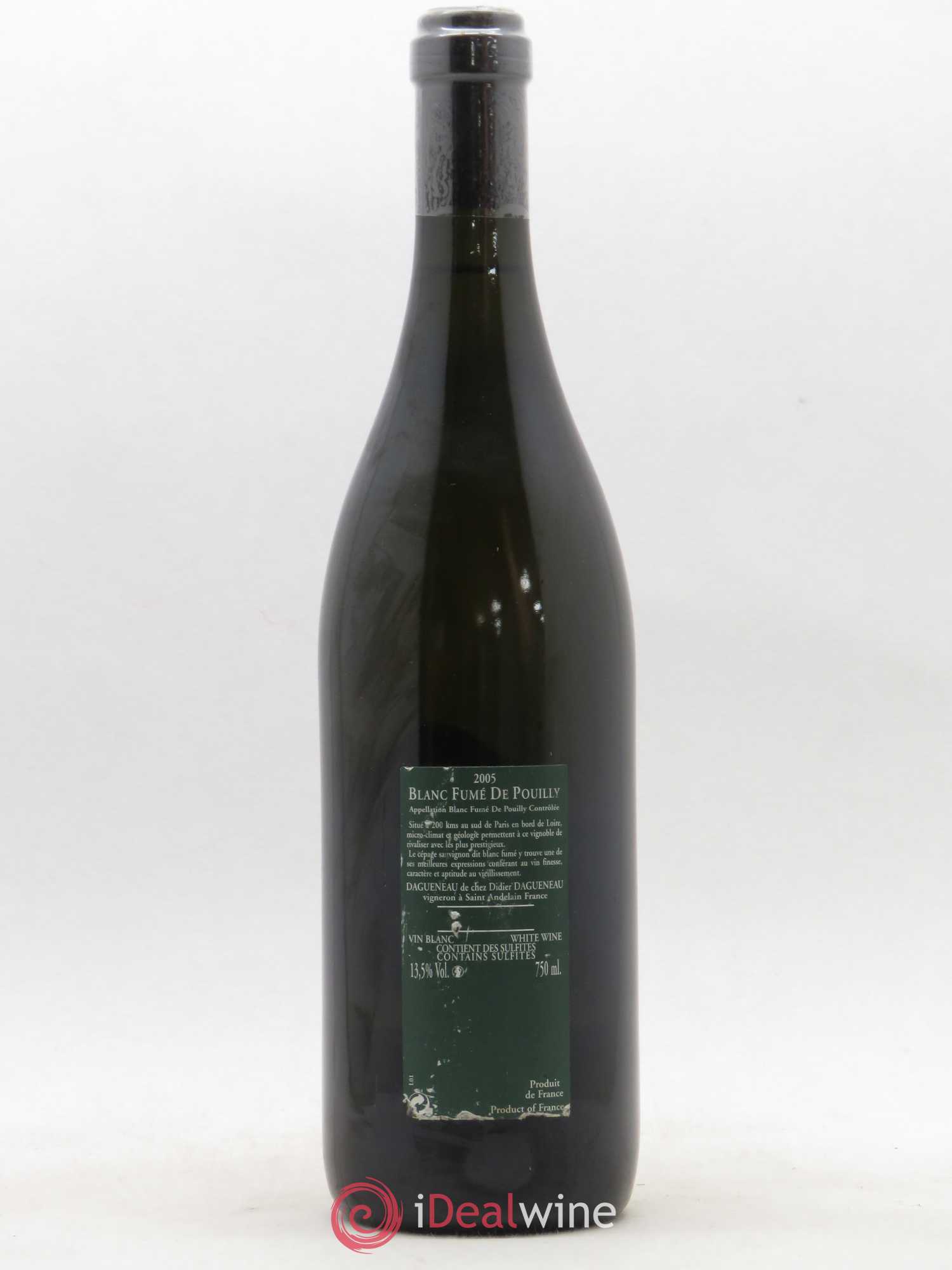 Vin de France (anciennement Pouilly-Fumé) Silex Dagueneau (Domaine Didier - Louis-Benjamin) 2005 - Lot de 1 bouteille - 1