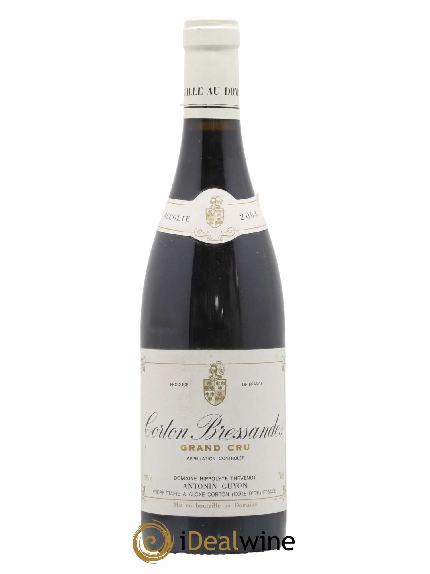 Corton Grand Cru Bressandes Antonin Guyon 2003 - Lot de 1 bouteille - 0