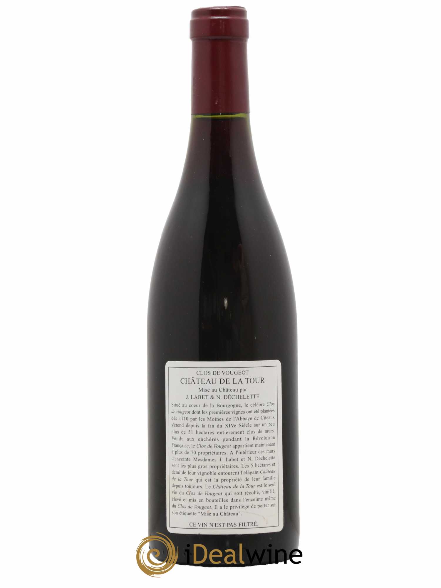Clos de Vougeot Grand Cru Vieilles Vignes Château de La Tour 2001 - Lot of 1 bottle - 1