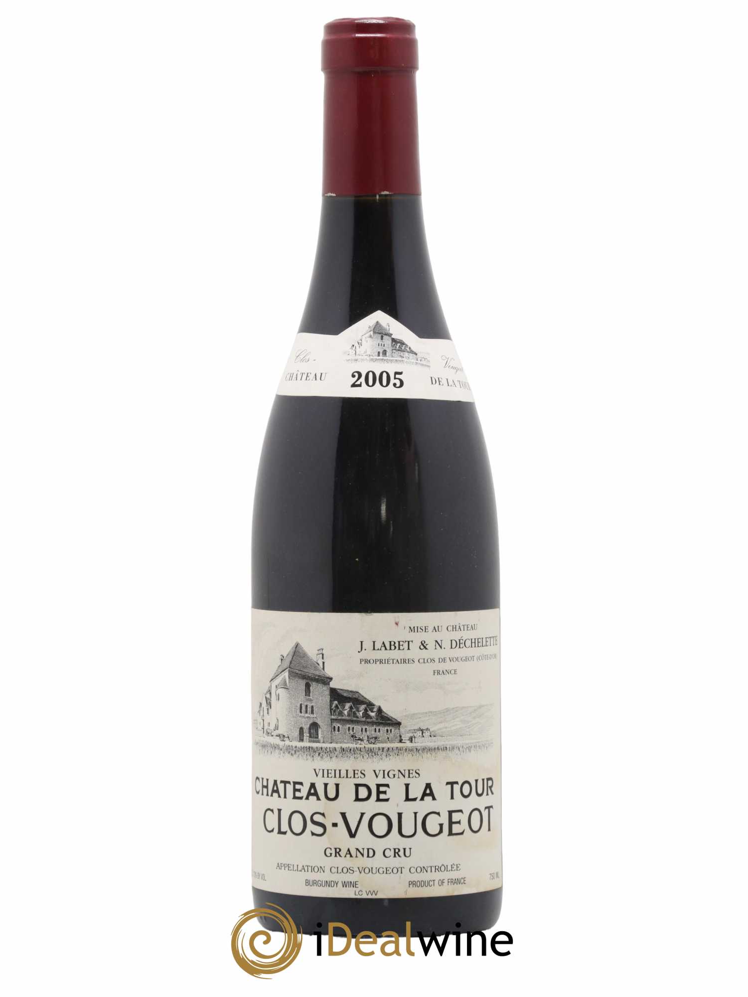 Clos de Vougeot Grand Cru Vieilles Vignes Château de La Tour 2005 - Lot de 1 bouteille - 0