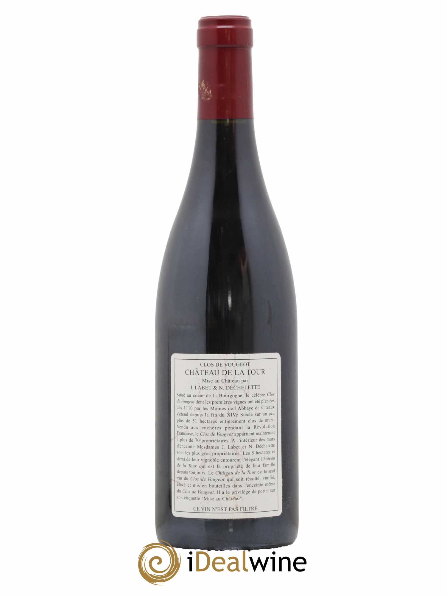 Clos de Vougeot Grand Cru Vieilles Vignes Château de La Tour 2003 - Lot de 1 bouteille - 1