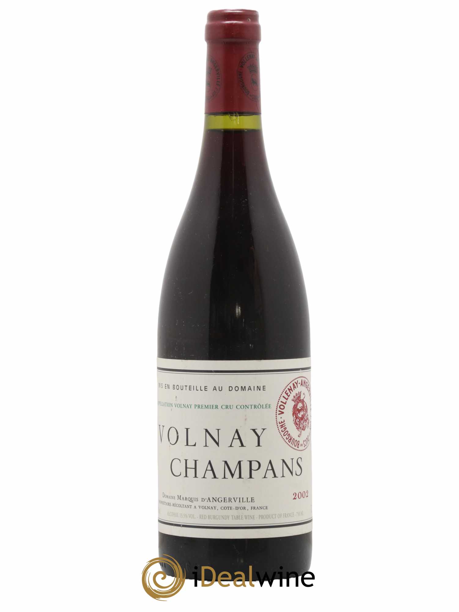 Volnay 1er Cru Champans Marquis d'Angerville (Domaine) 2002 - Lot de 1 bouteille - 0