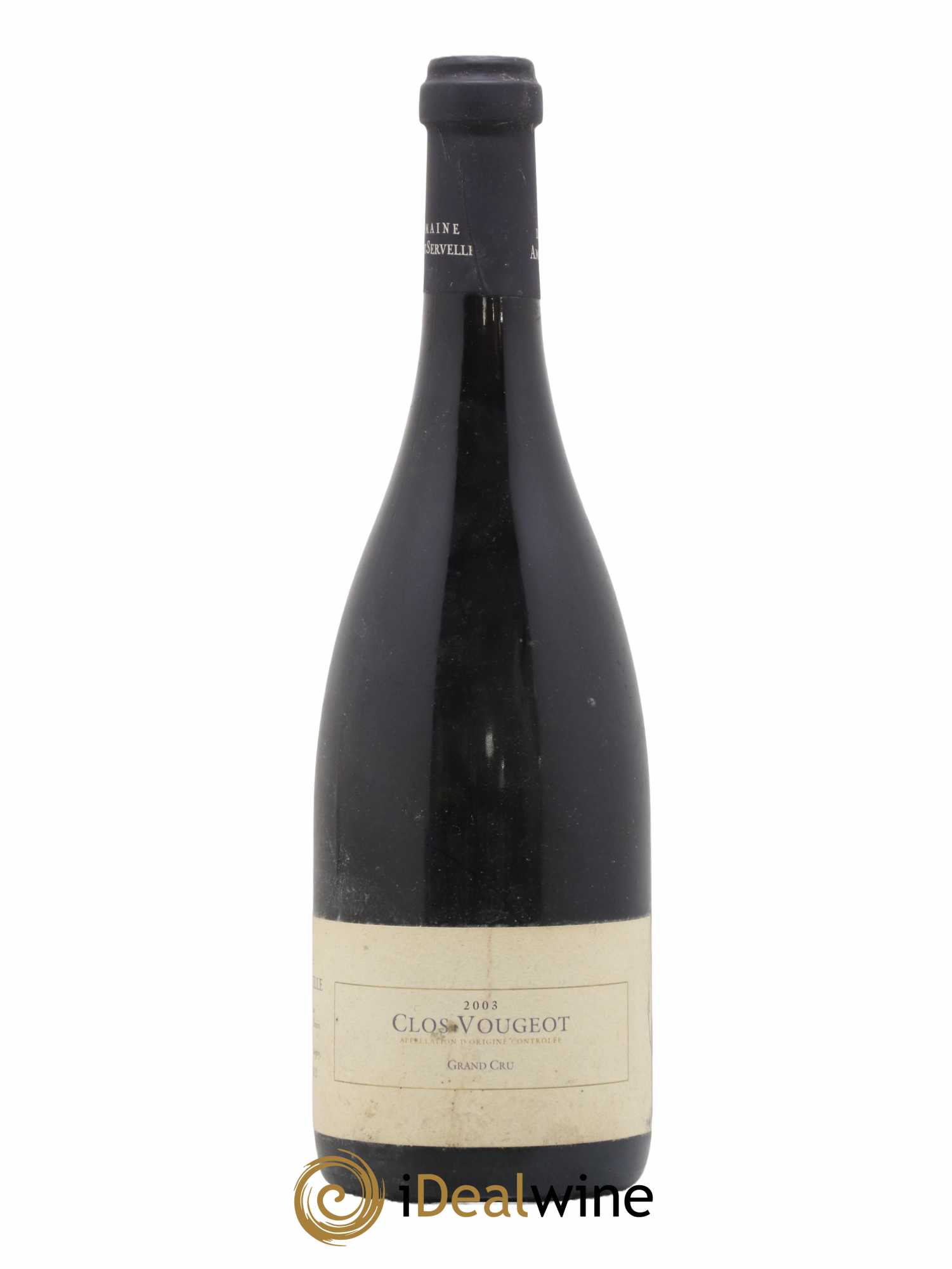 Clos de Vougeot Grand Cru Amiot-Servelle 2003 - Lot de 1 bouteille - 0