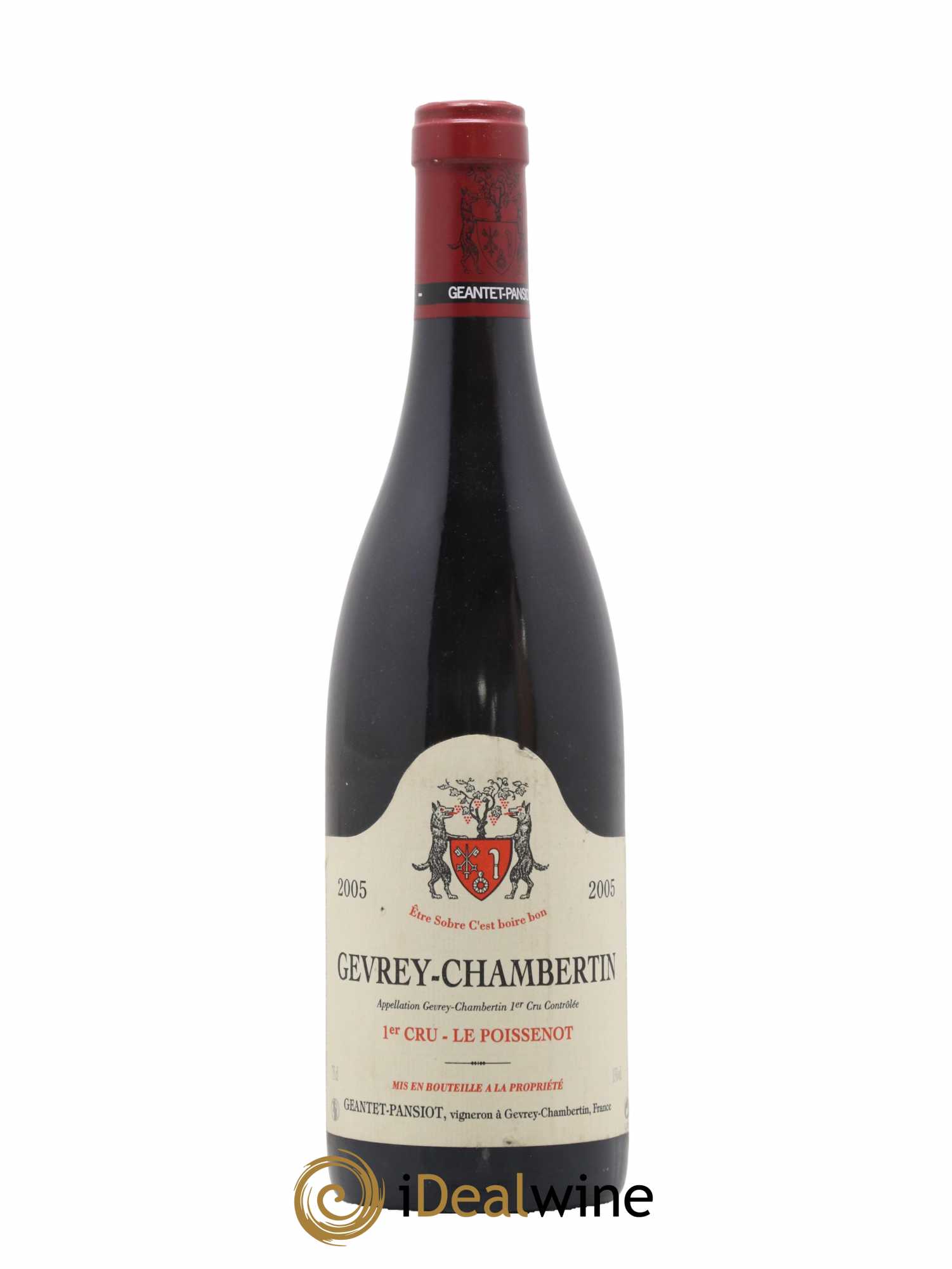 Gevrey-Chambertin 1er Cru Le Poissenot Geantet-Pansiot 2005 - Lot de 1 bouteille - 0