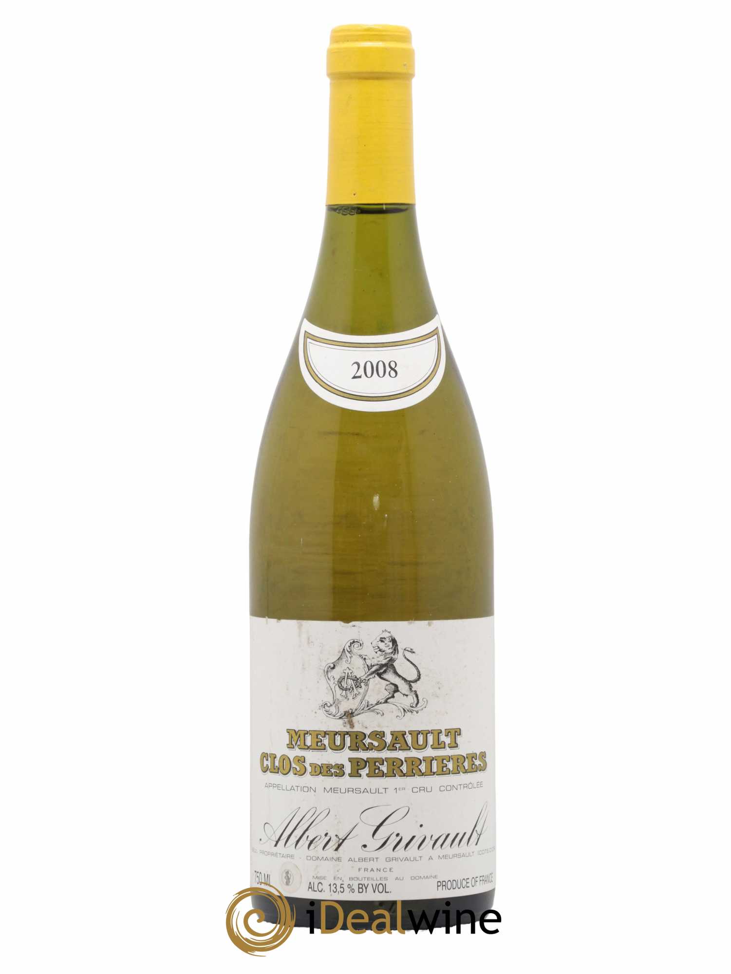 Meursault 1er Cru Clos des Perrières Albert Grivault 2008 - Lot de 1 bouteille - 0