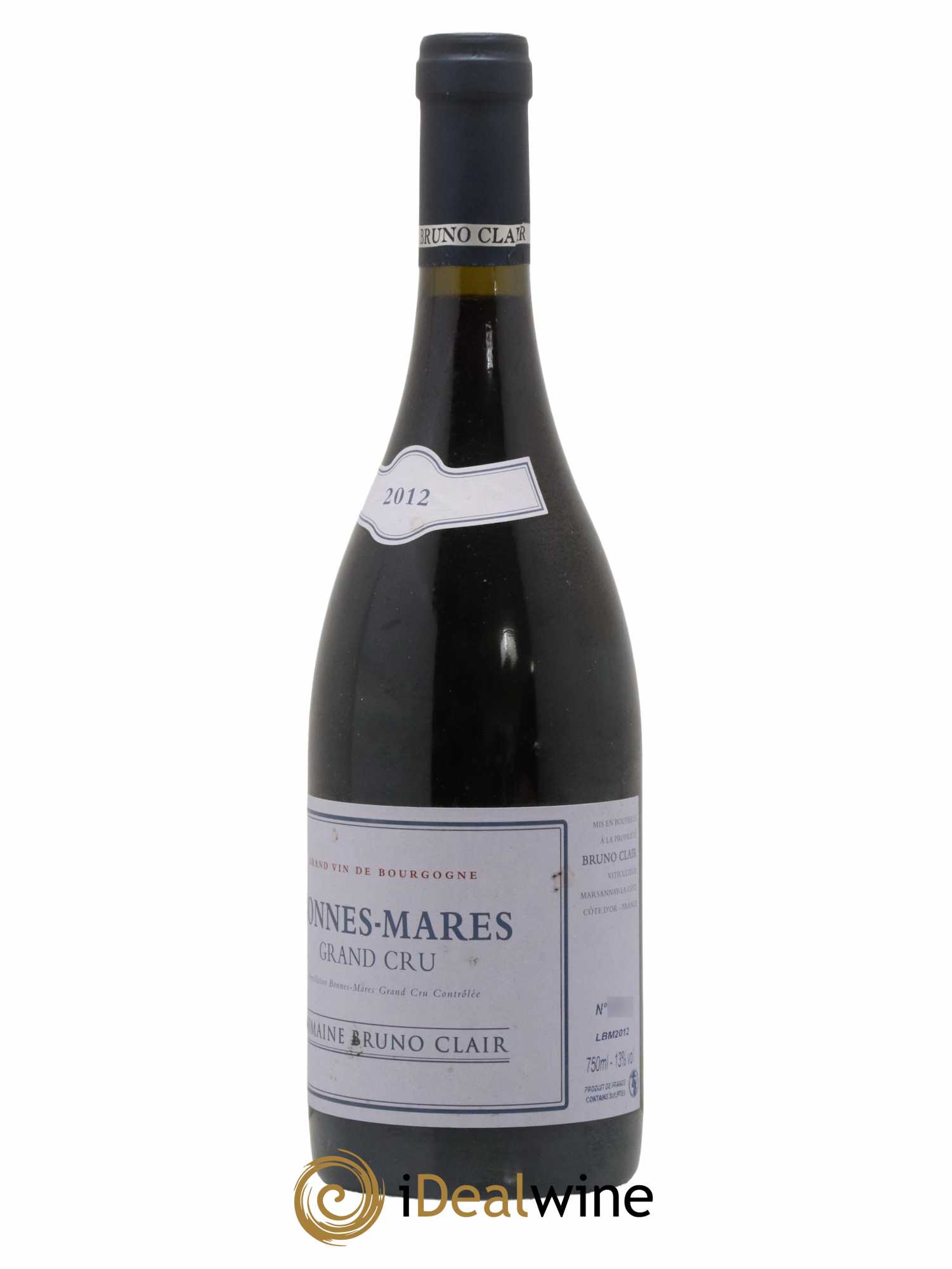 Bonnes-Mares Grand Cru Bruno Clair (Domaine) 2012 - Lot de 1 bouteille - 1
