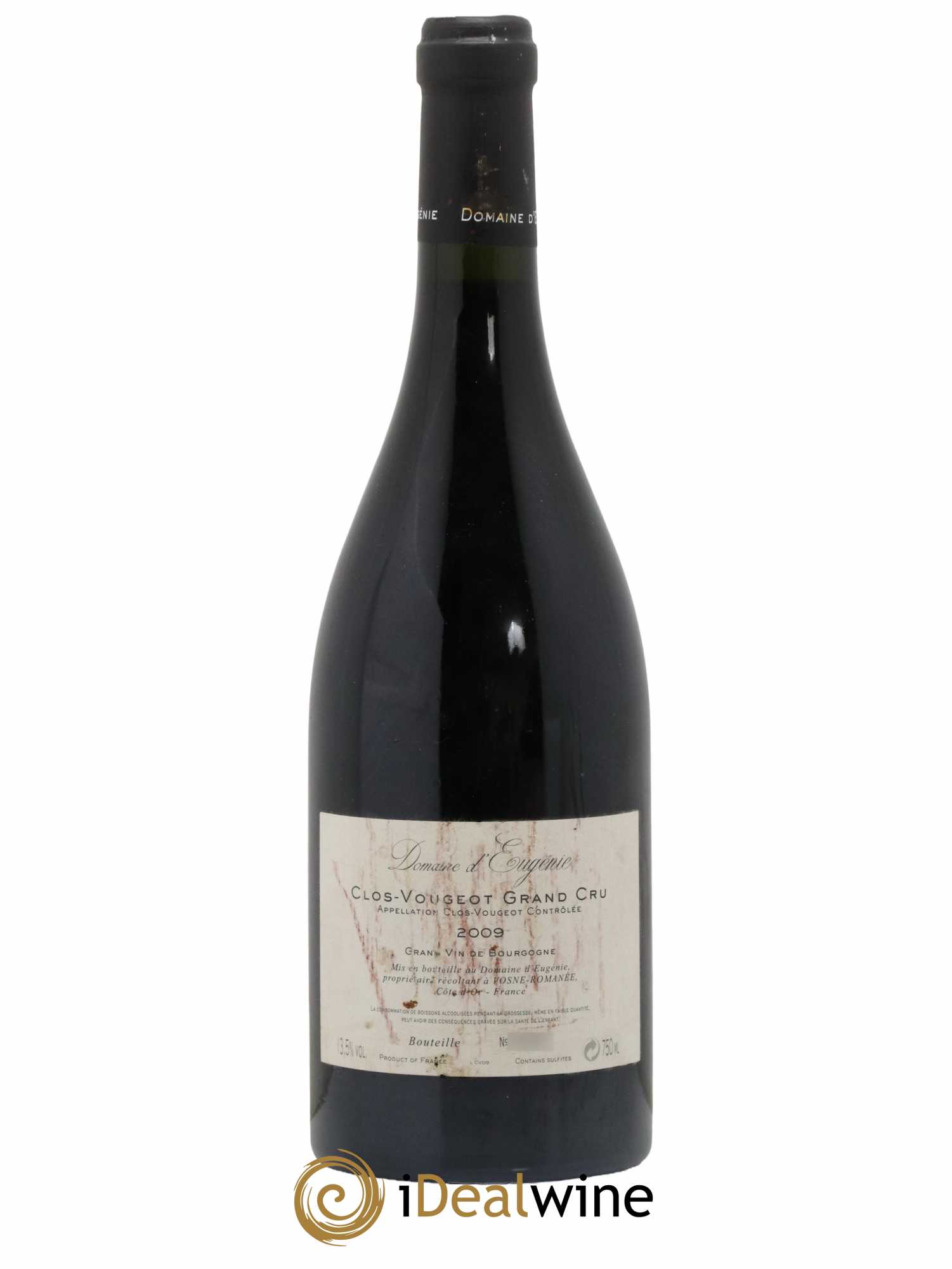 Clos de Vougeot Grand Cru Domaine René Engel - Domaine Eugénie 2009 - Lot de 1 bouteille - 1