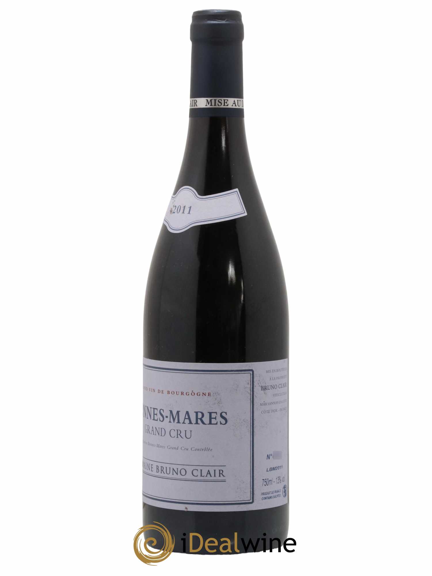 Bonnes-Mares Grand Cru Bruno Clair (Domaine) 2011 - Lot of 1 bottle - 1