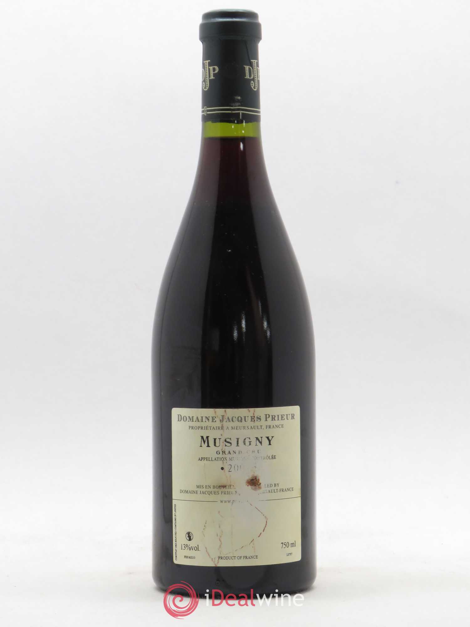 Musigny Grand Cru Jacques Prieur (Domaine) 2007 - Lot de 1 bouteille - 1