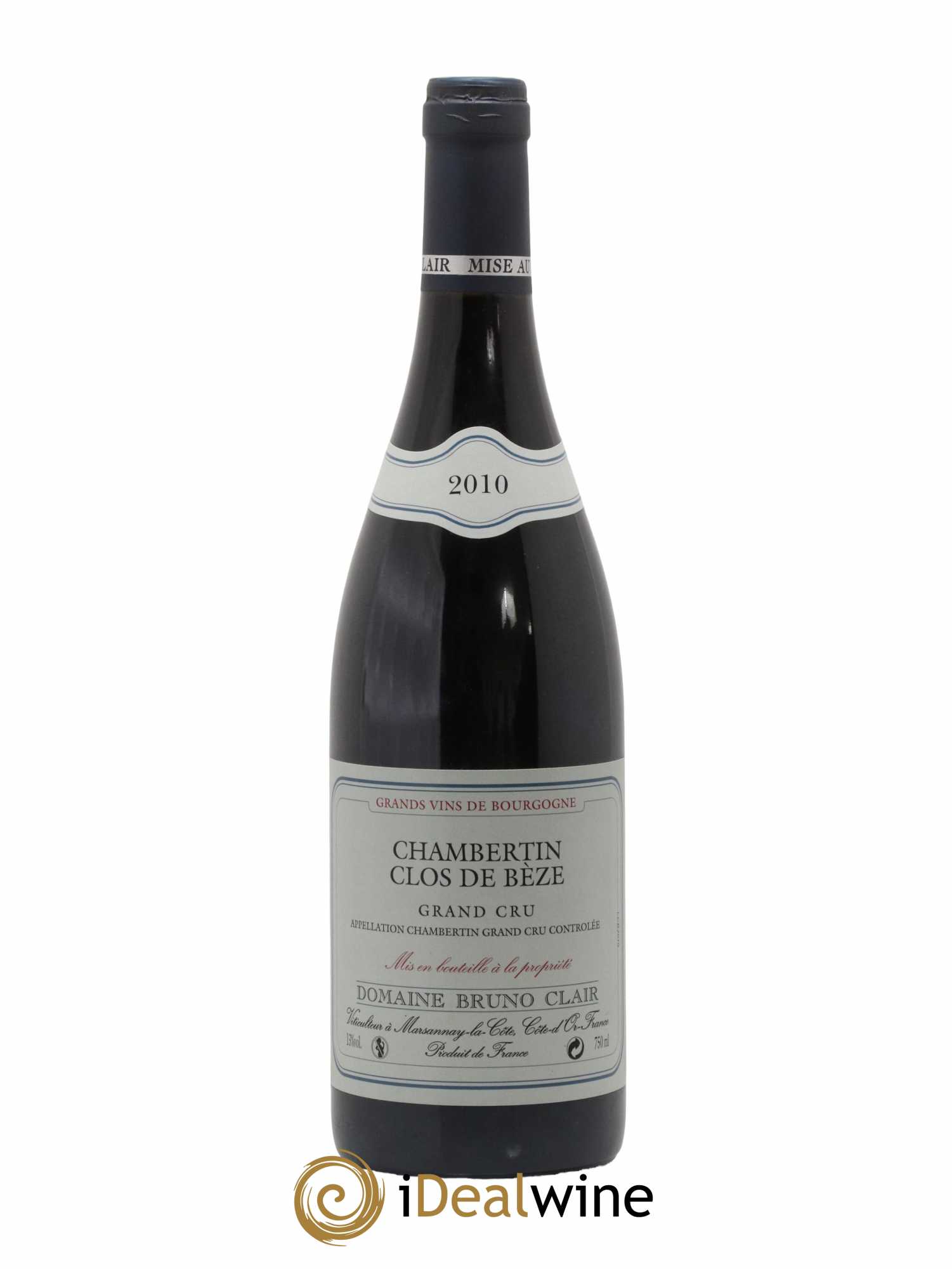 Chambertin Clos de Bèze Grand Cru Bruno Clair (Domaine) 2010 - Lot de 1 bouteille - 0