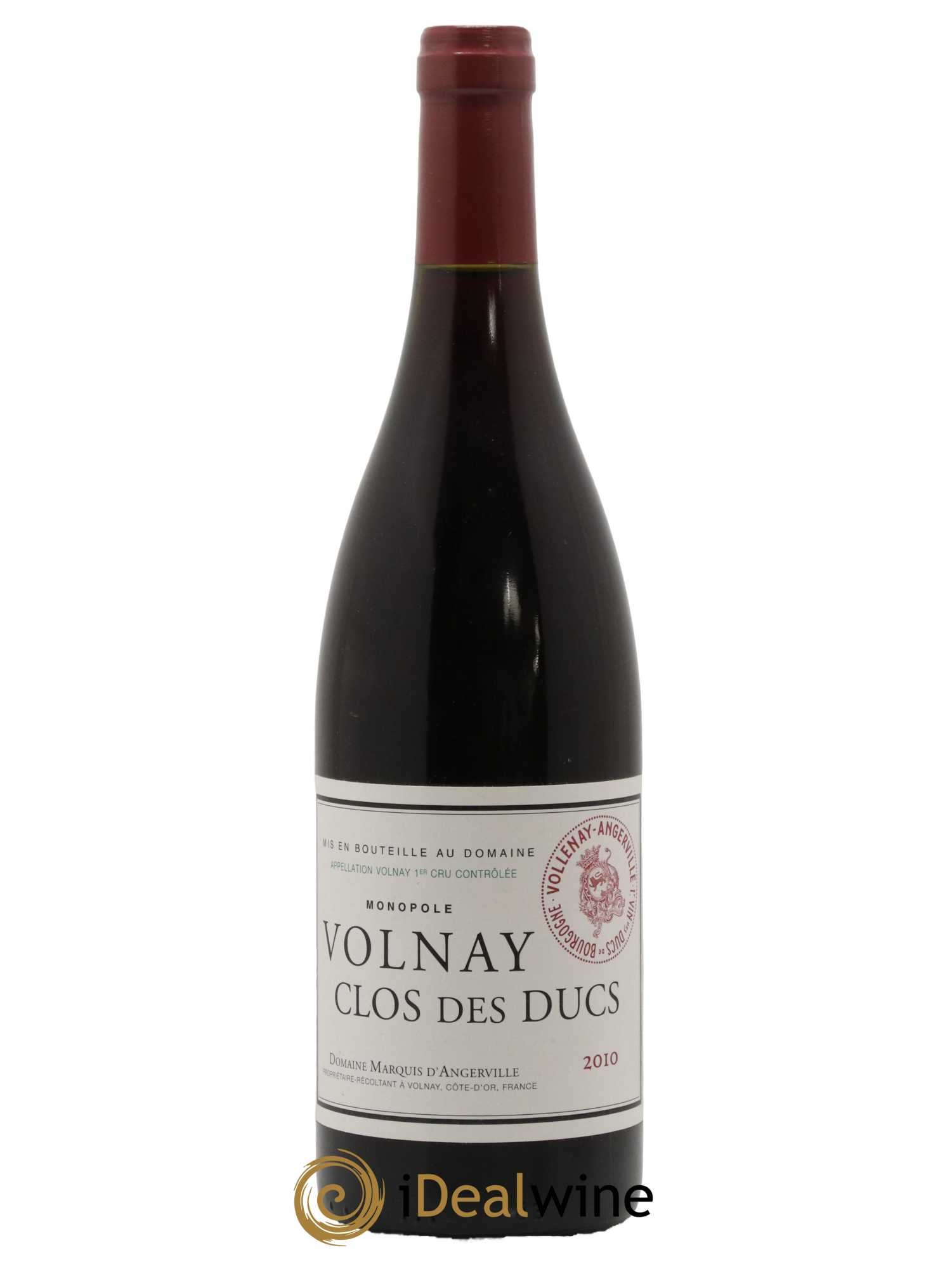 Volnay 1er Cru Clos des Ducs Marquis d'Angerville (Domaine) 2010 - Lot de 1 bouteille - 0