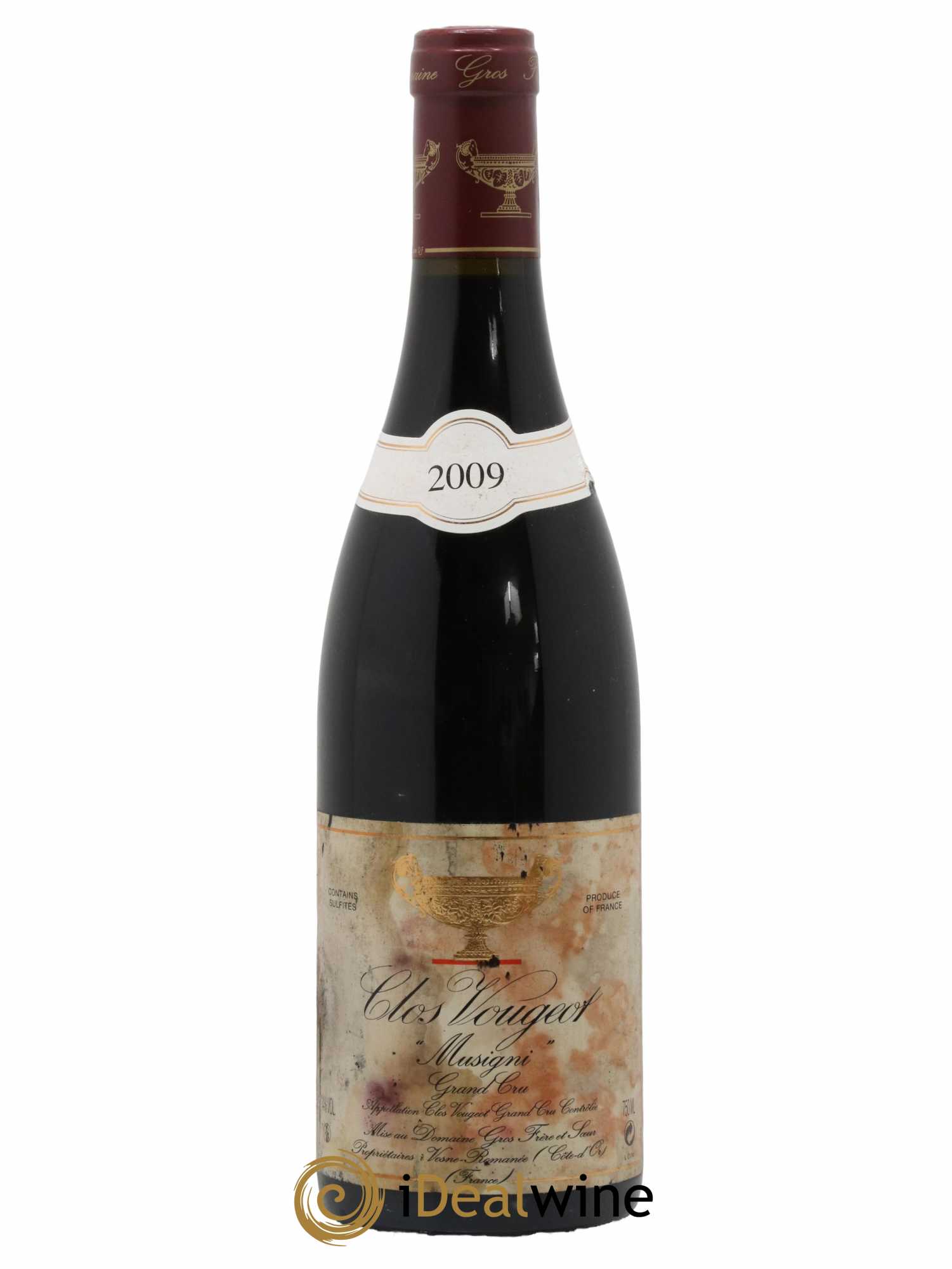 Clos de Vougeot Grand Cru Musigni Gros Frère & Soeur 2009 - Lot de 1 bouteille - 0