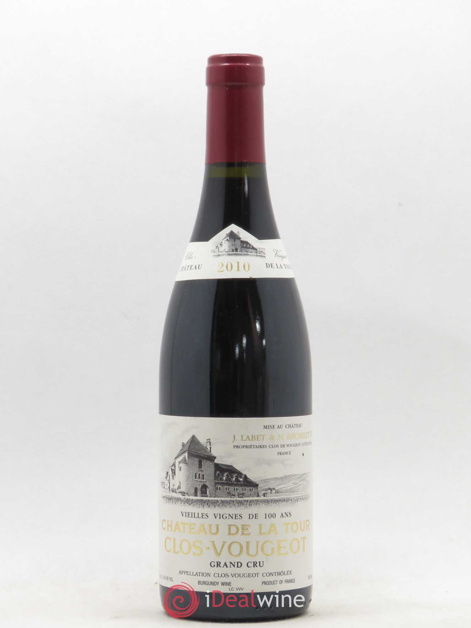 Clos de Vougeot Grand Cru Vieilles Vignes Château de La Tour 2010 - Lot de 1 bouteille - 0