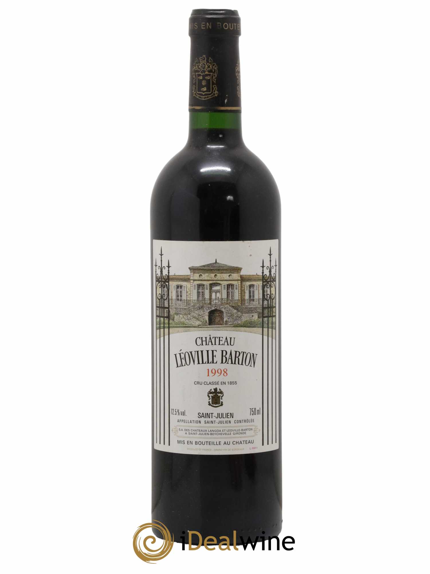 Château Léoville Barton 2ème Grand Cru Classé 1998 - Posten von 1 Flasche - 0