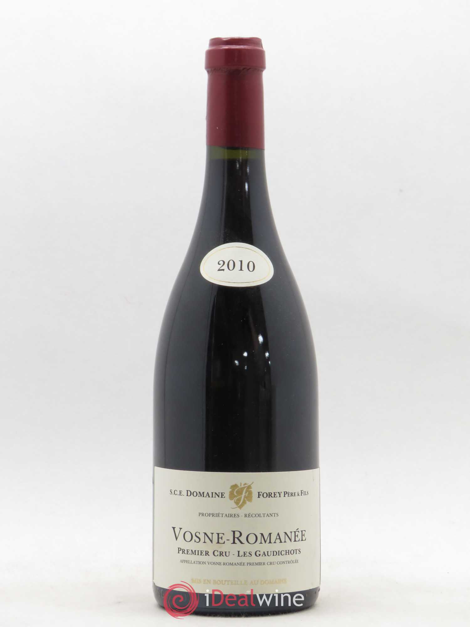 Vosne-Romanée 1er Cru Les Gaudichots Forey Père et Fils (Domaine) 2010 - Lot de 1 bouteille - 0