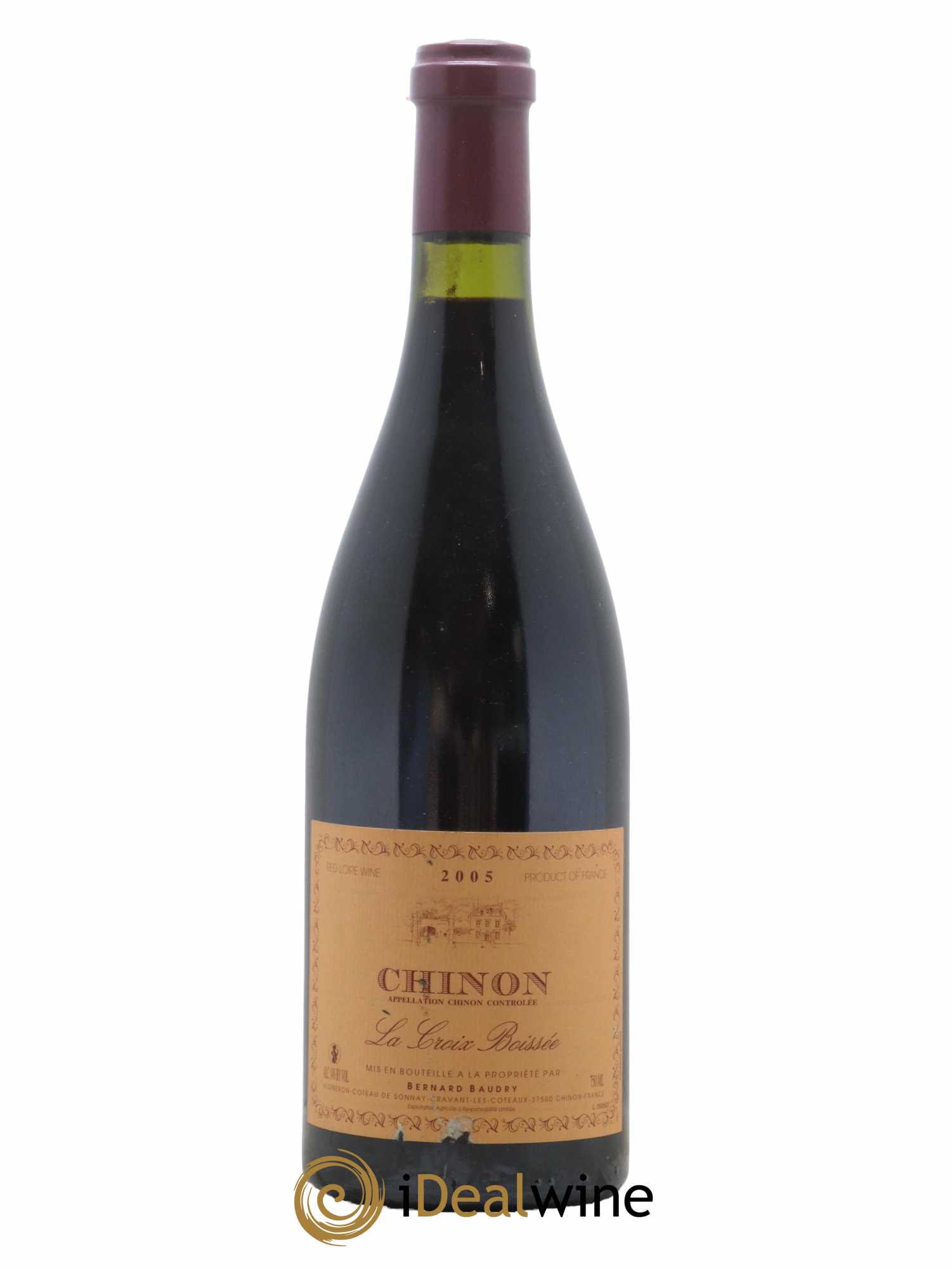 Chinon La Croix Boissée Bernard Baudry 2005 - Lot de 1 bouteille - 0