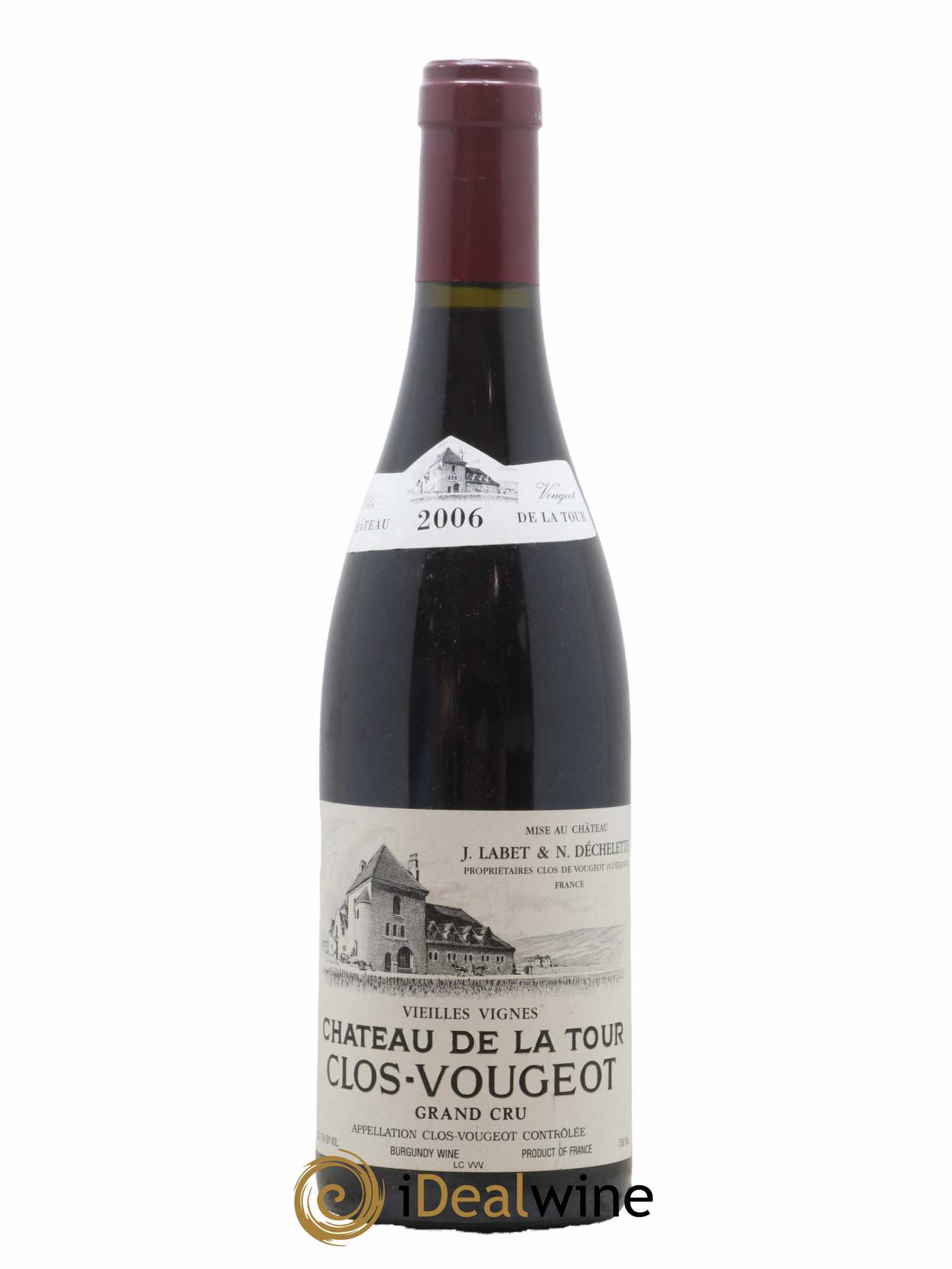 Clos de Vougeot Grand Cru Vieilles Vignes Château de La Tour 2006 - Lot de 1 bouteille - 0