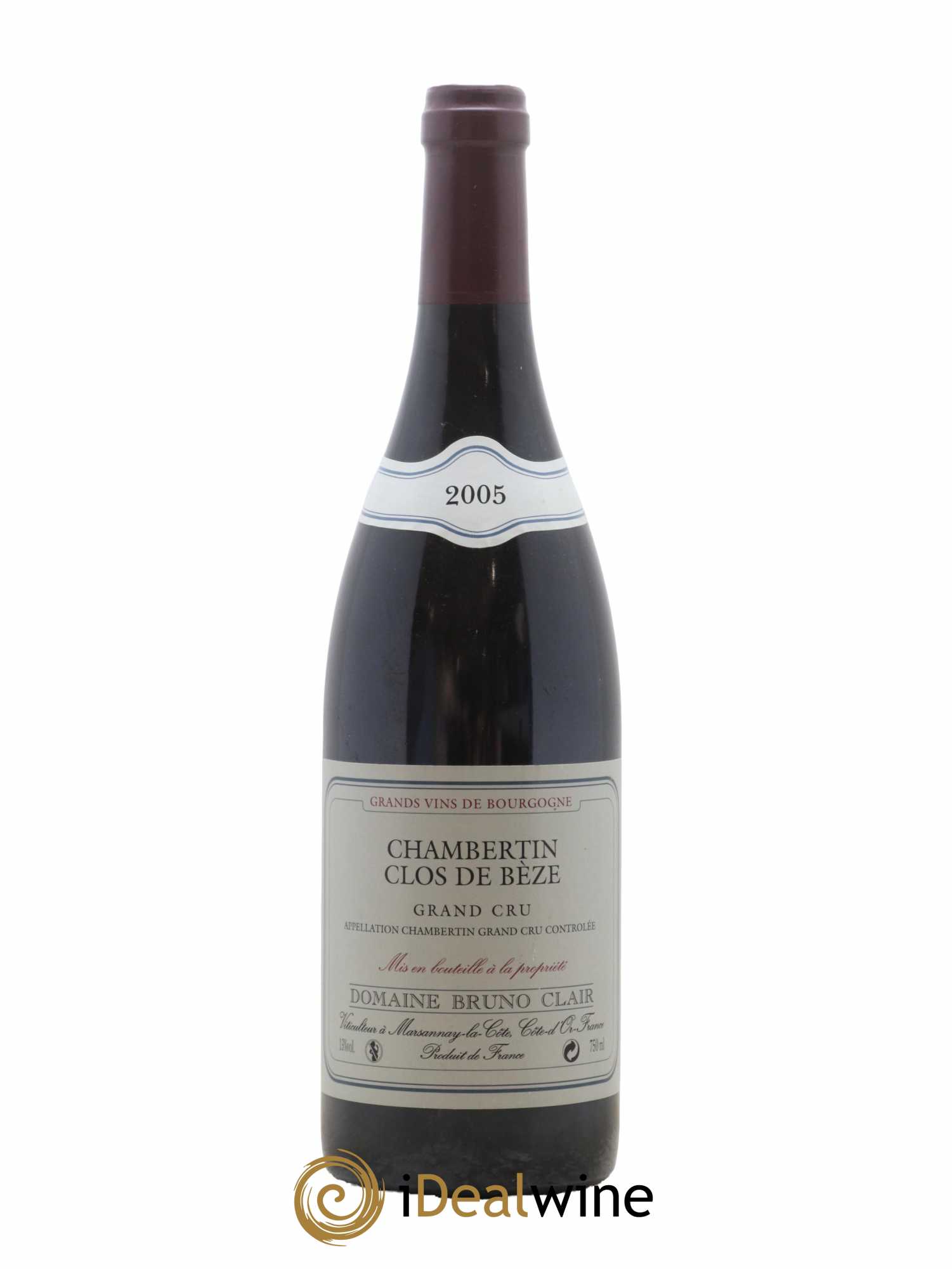Chambertin Clos de Bèze Grand Cru Bruno Clair (Domaine) 2005 - Lot de 1 bouteille - 0