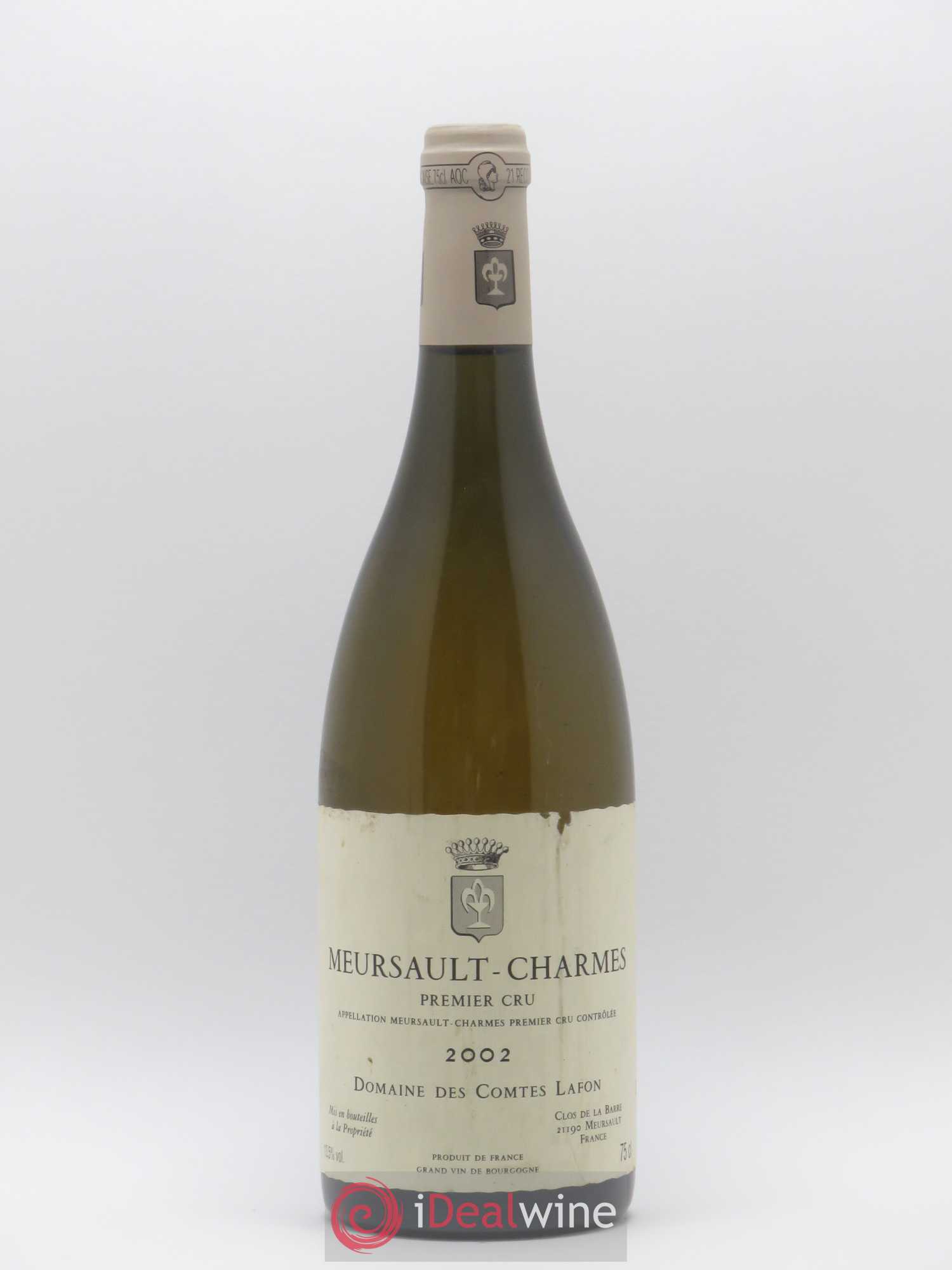 Meursault 1er Cru Charmes Comtes Lafon (Domaine des) 2002 - Lot de 1 bouteille - 0