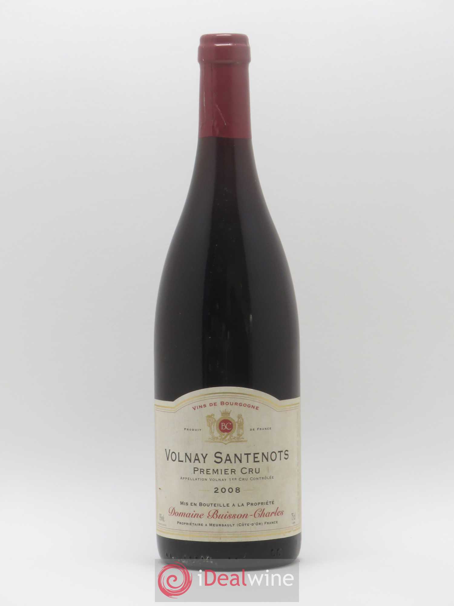 Volnay 1er Cru Santenots Buisson-Charles (Domaine) 2008 - Lot de 1 bouteille - 0