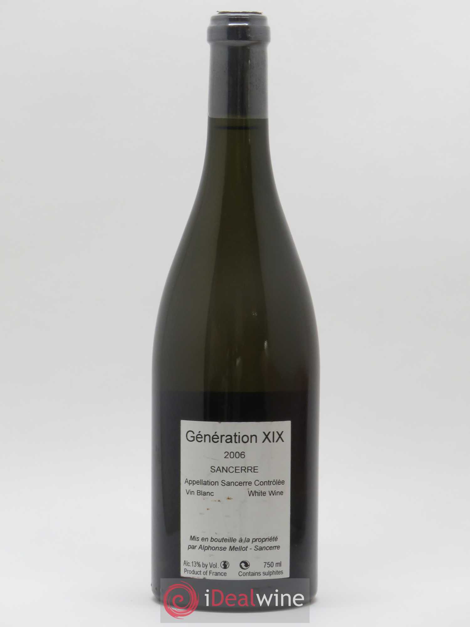 Sancerre Génération XIX Alphonse Mellot 2006 - Lot de 1 bouteille - 1