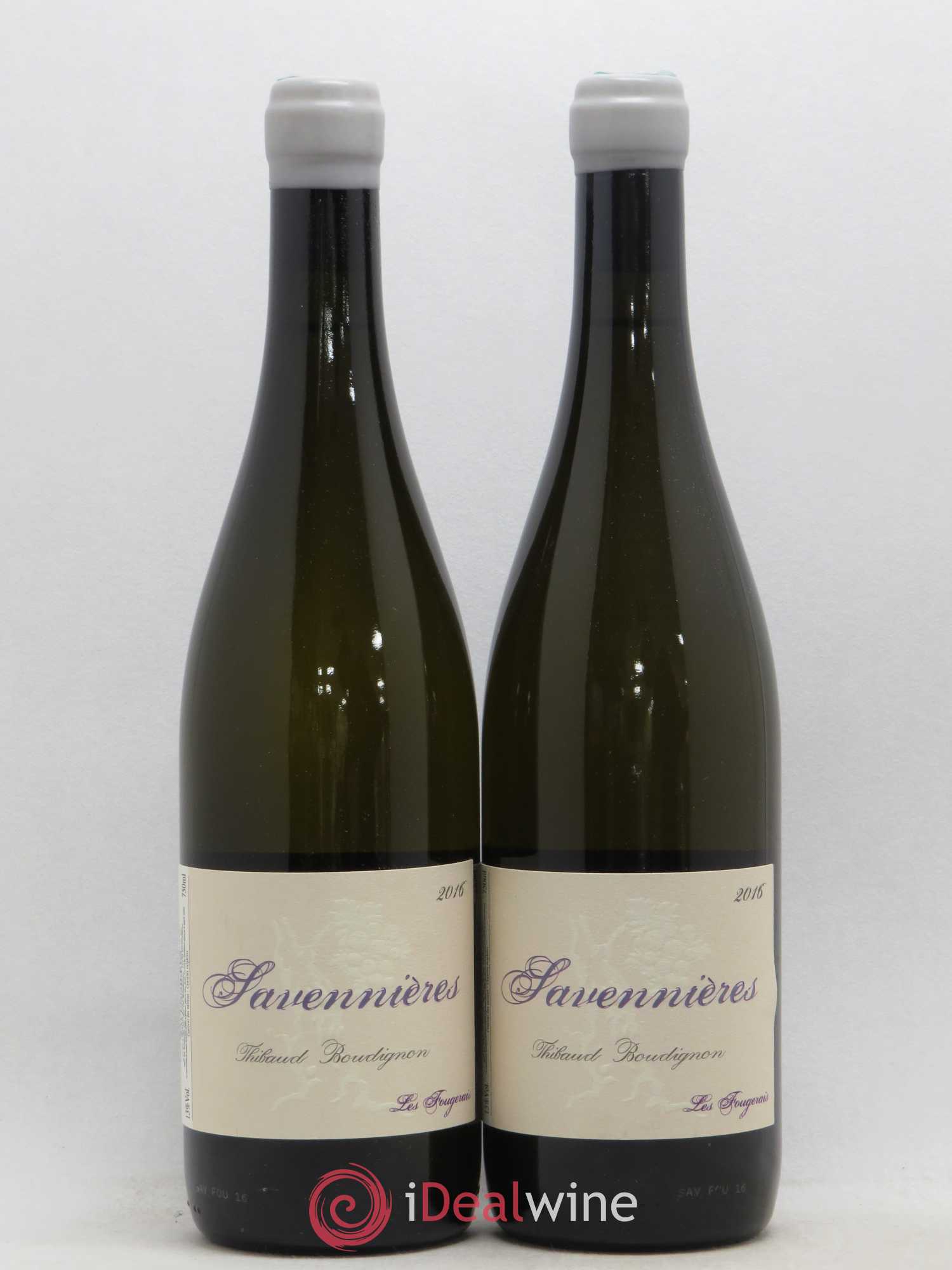 Savennières Les Fougeraies Thibaud Boudignon 2016 - Posten von 2 Flaschen - 0