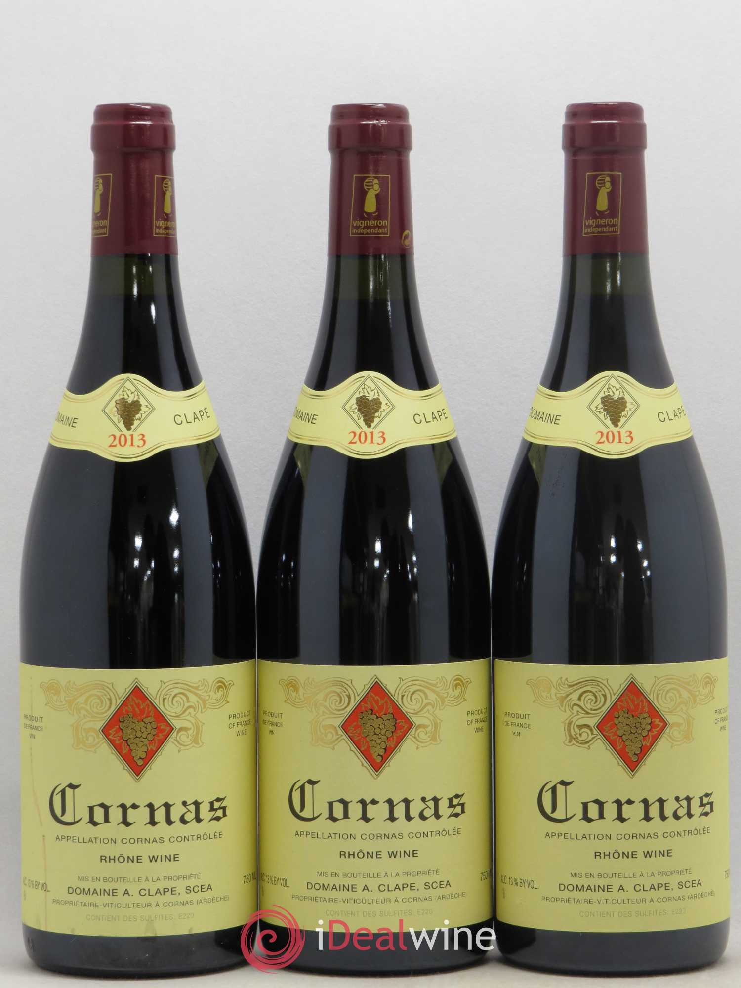 Cornas Auguste Clape 2013 - Lot de 3 bouteilles - 0