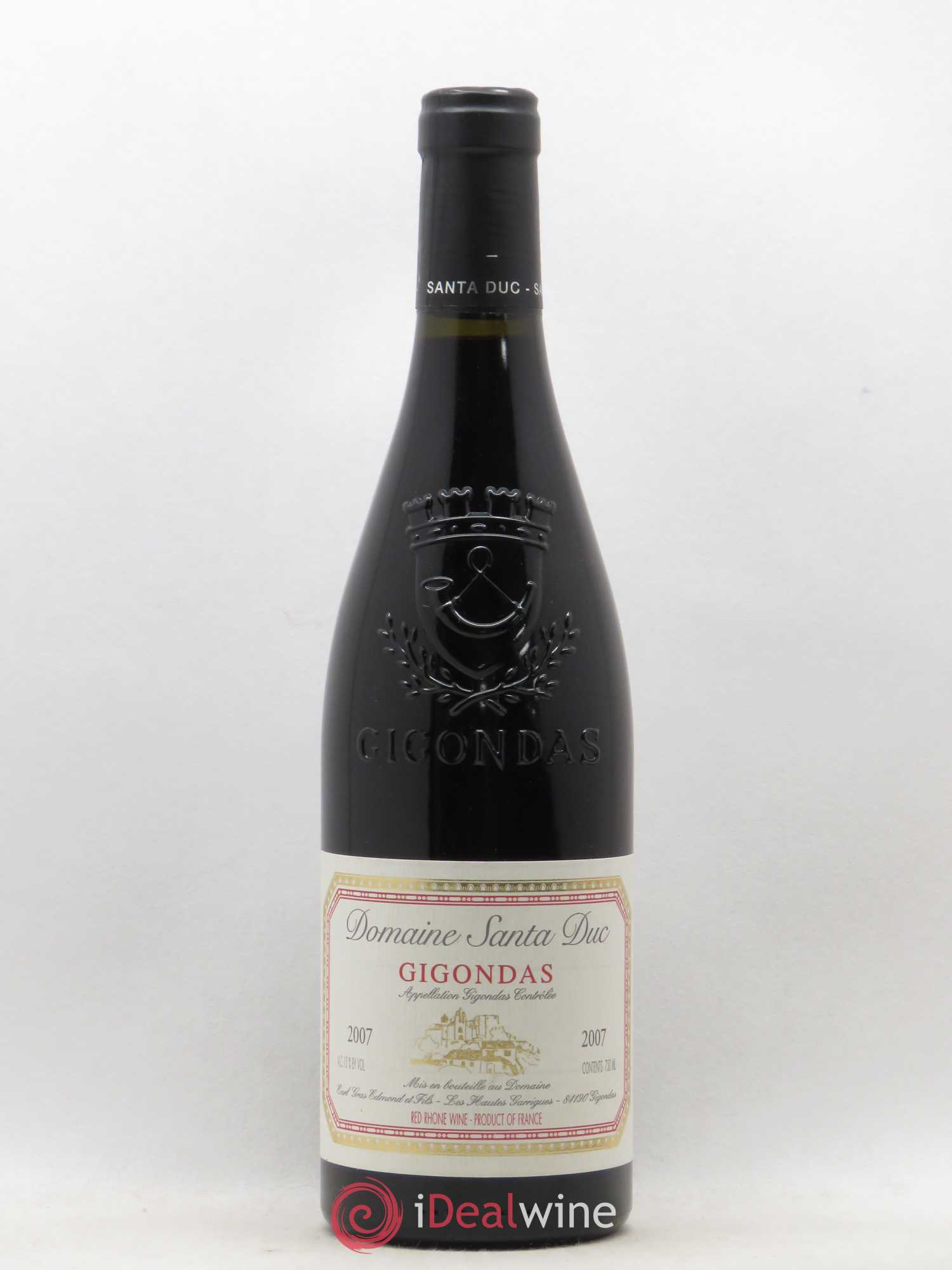 Gigondas Santa Duc 2007 - Lot de 1 bouteille - 0