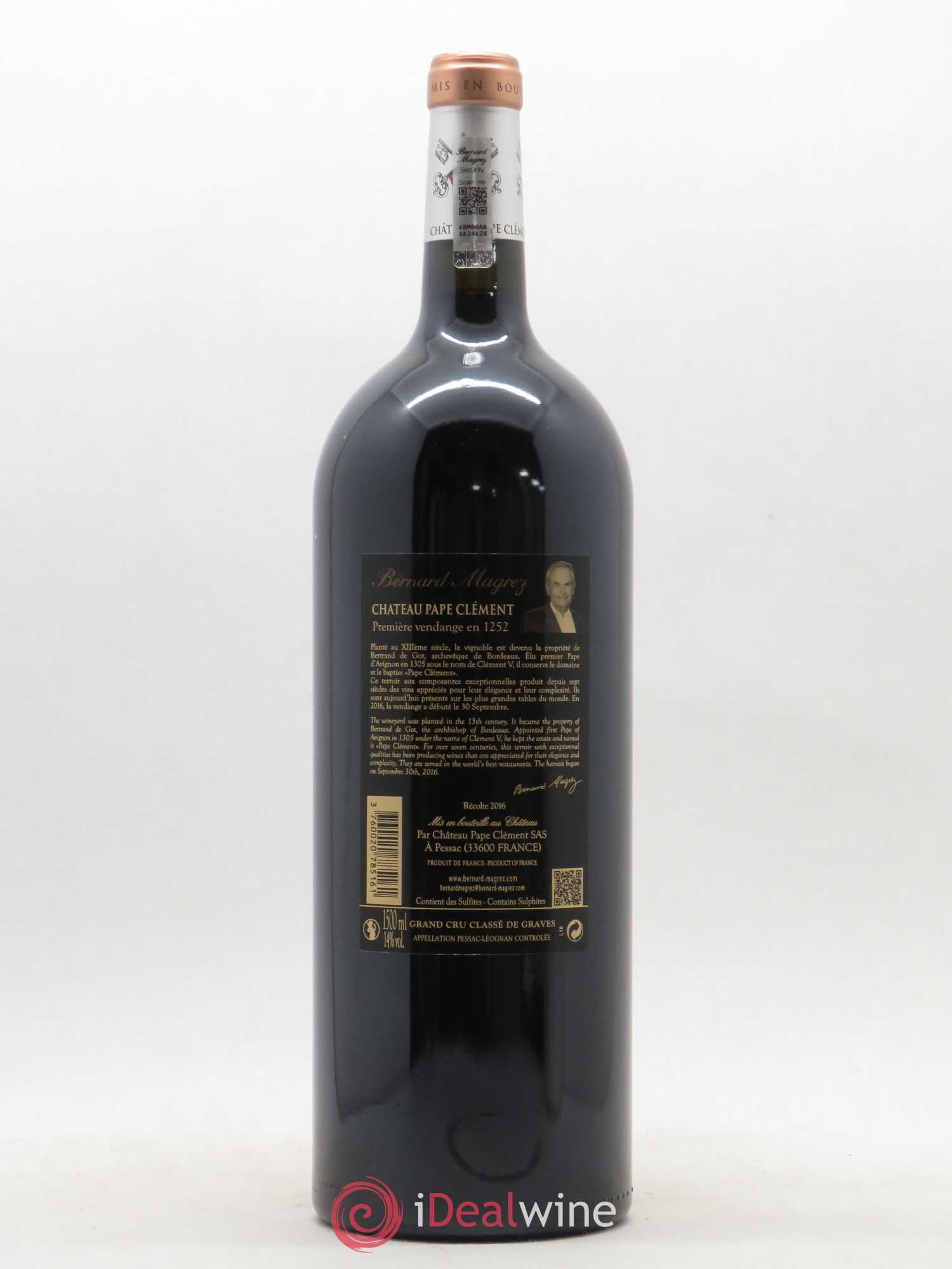 Château Pape Clément Cru Classé de Graves 2016 - Lot de 1 magnum - 1
