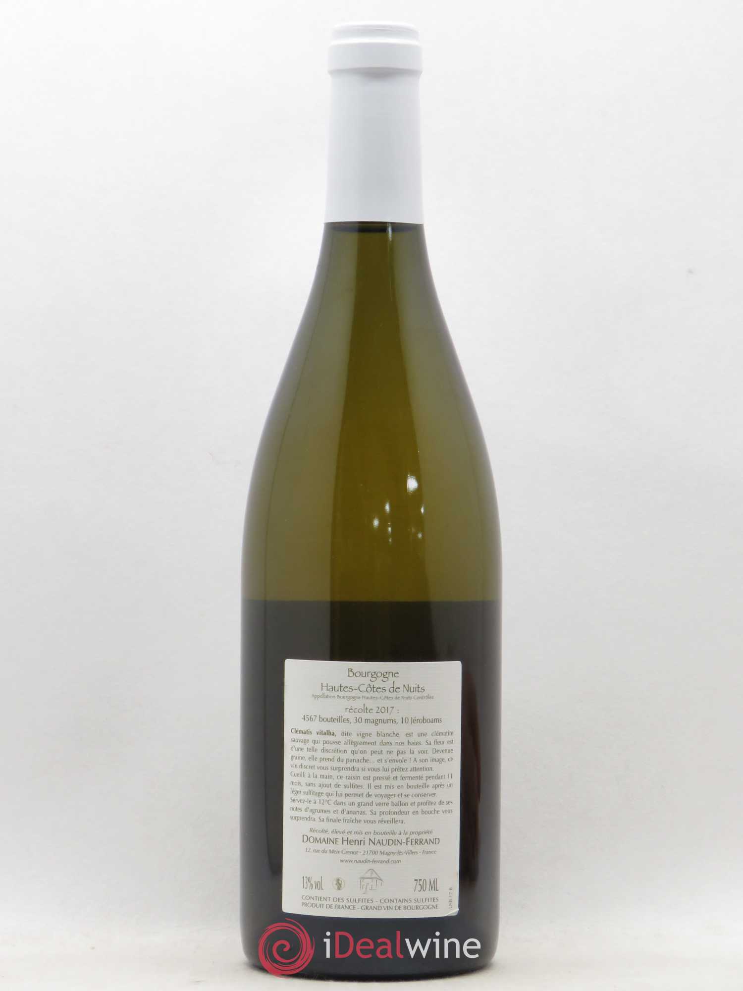 Hautes-Côtes de Nuits Clematis Vitalba Claire Naudin 2017 - Lot de 1 bouteille - 1