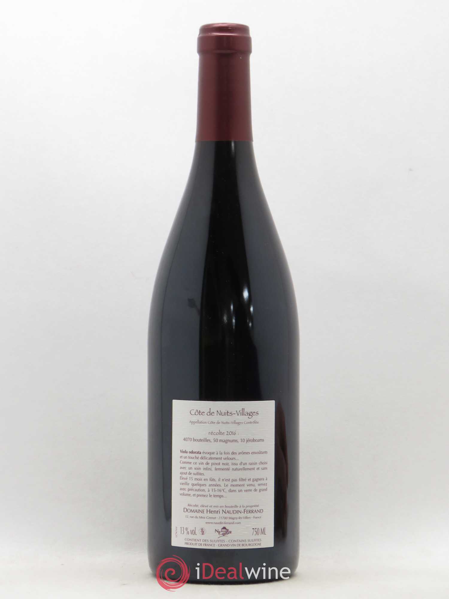 Côte de Nuits-Villages Viola Odorata Naudin-Ferrand (Domaine) 2016 - Lot de 1 bouteille - 1
