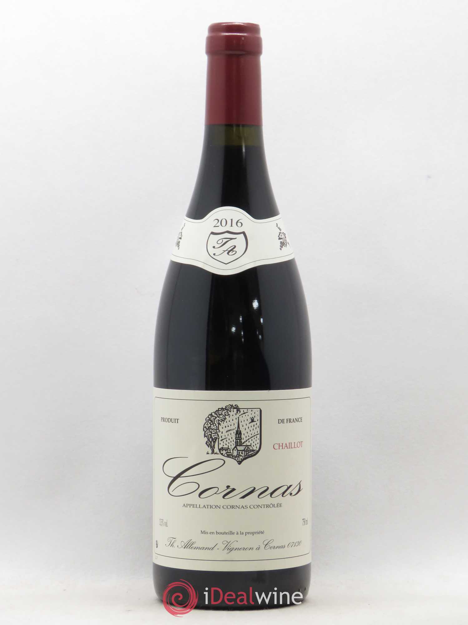 Cornas Chaillot Thierry Allemand 2016 - Lot de 1 bouteille - 0