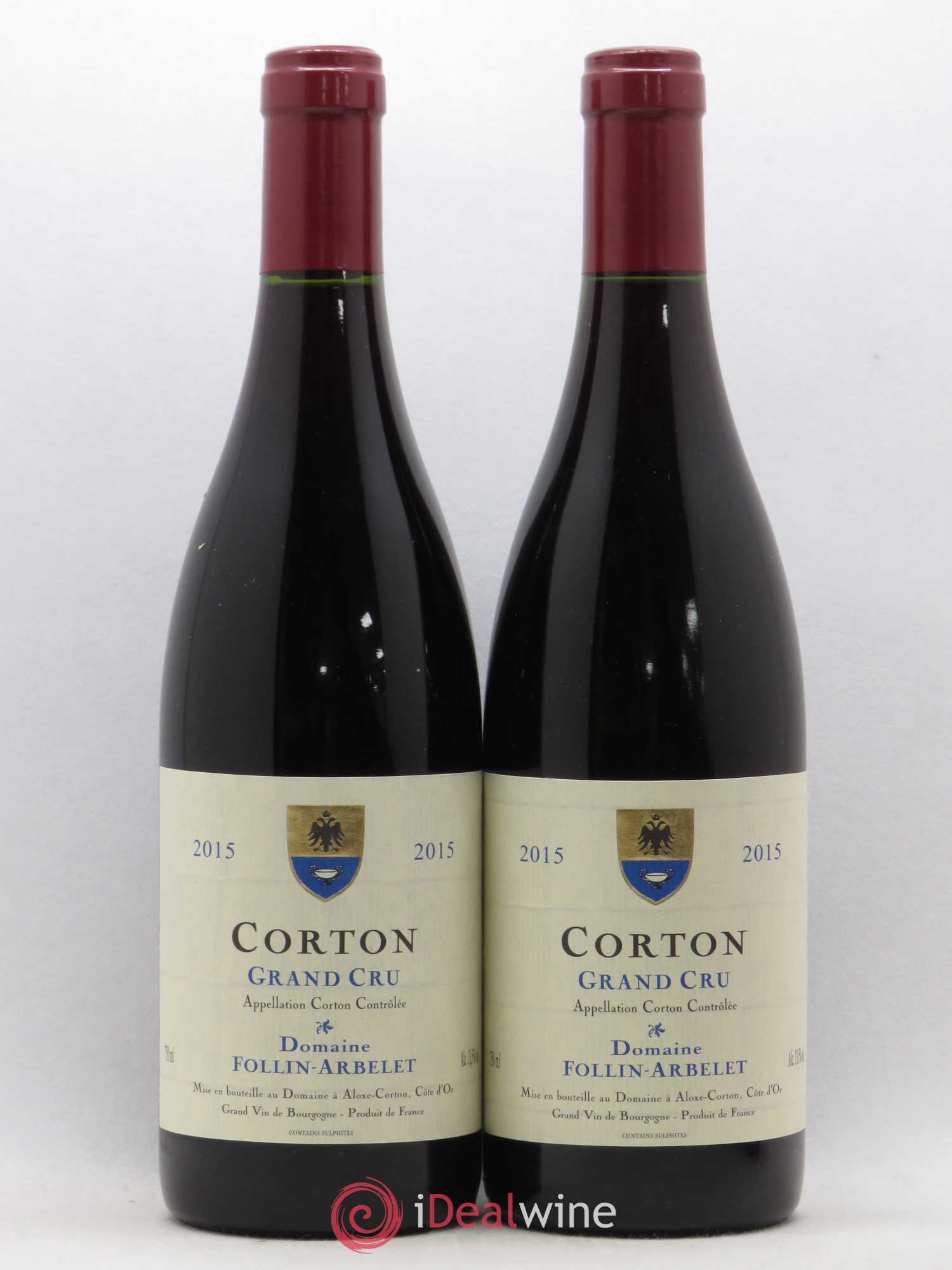 Corton Grand Cru Follin-Arbelet (Domaine) 2015 - Lot de 2 bouteilles - 0