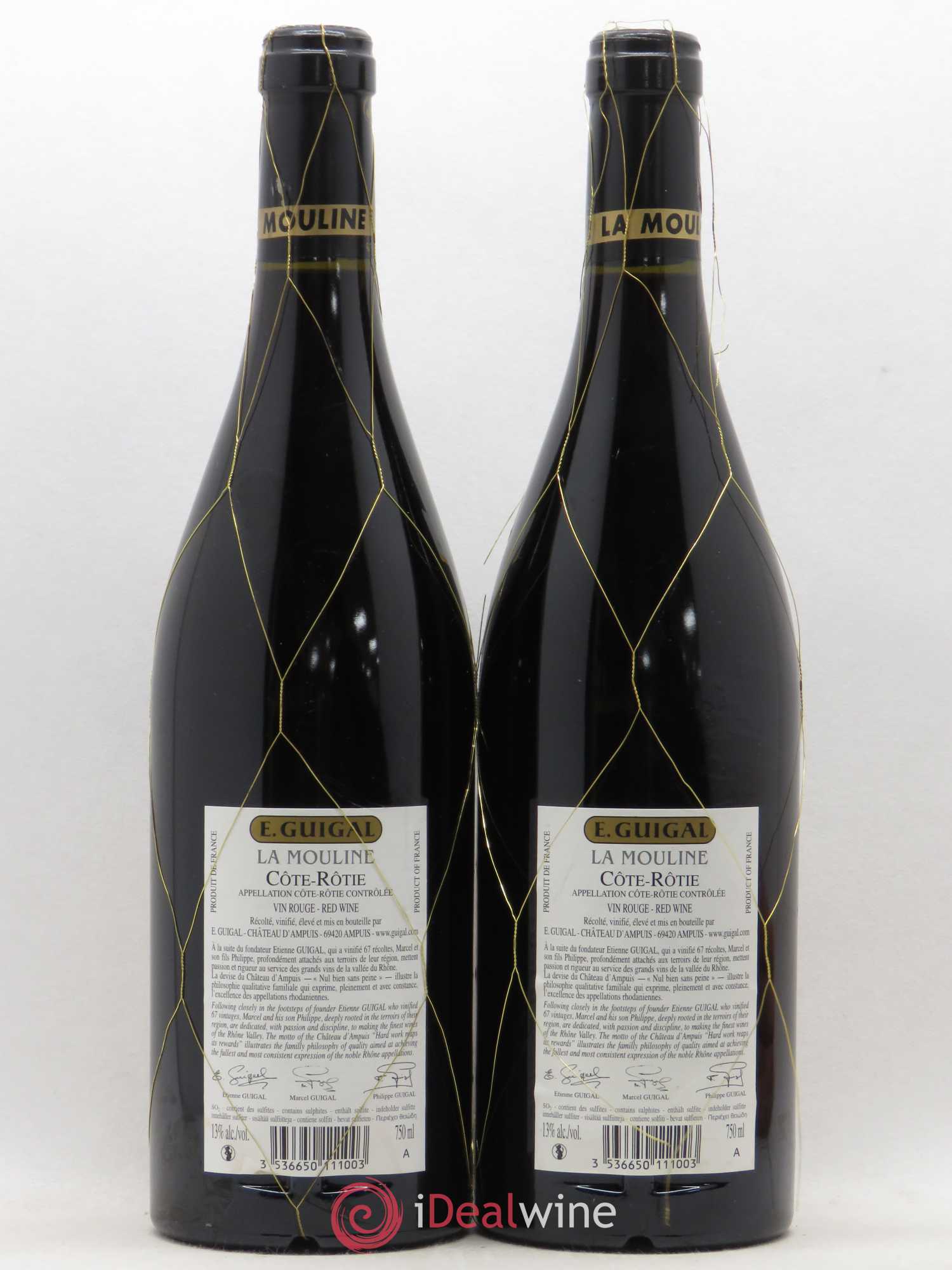 Côte-Rôtie La Mouline Guigal 2011 - Lot de 2 bouteilles - 1