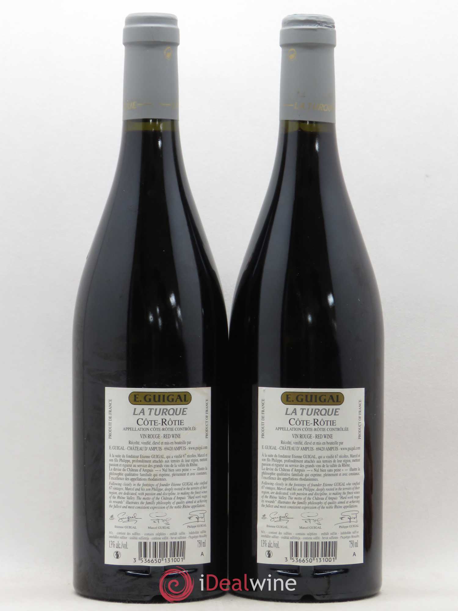 Côte-Rôtie La Turque Guigal 2011 - Lot de 2 bouteilles - 1