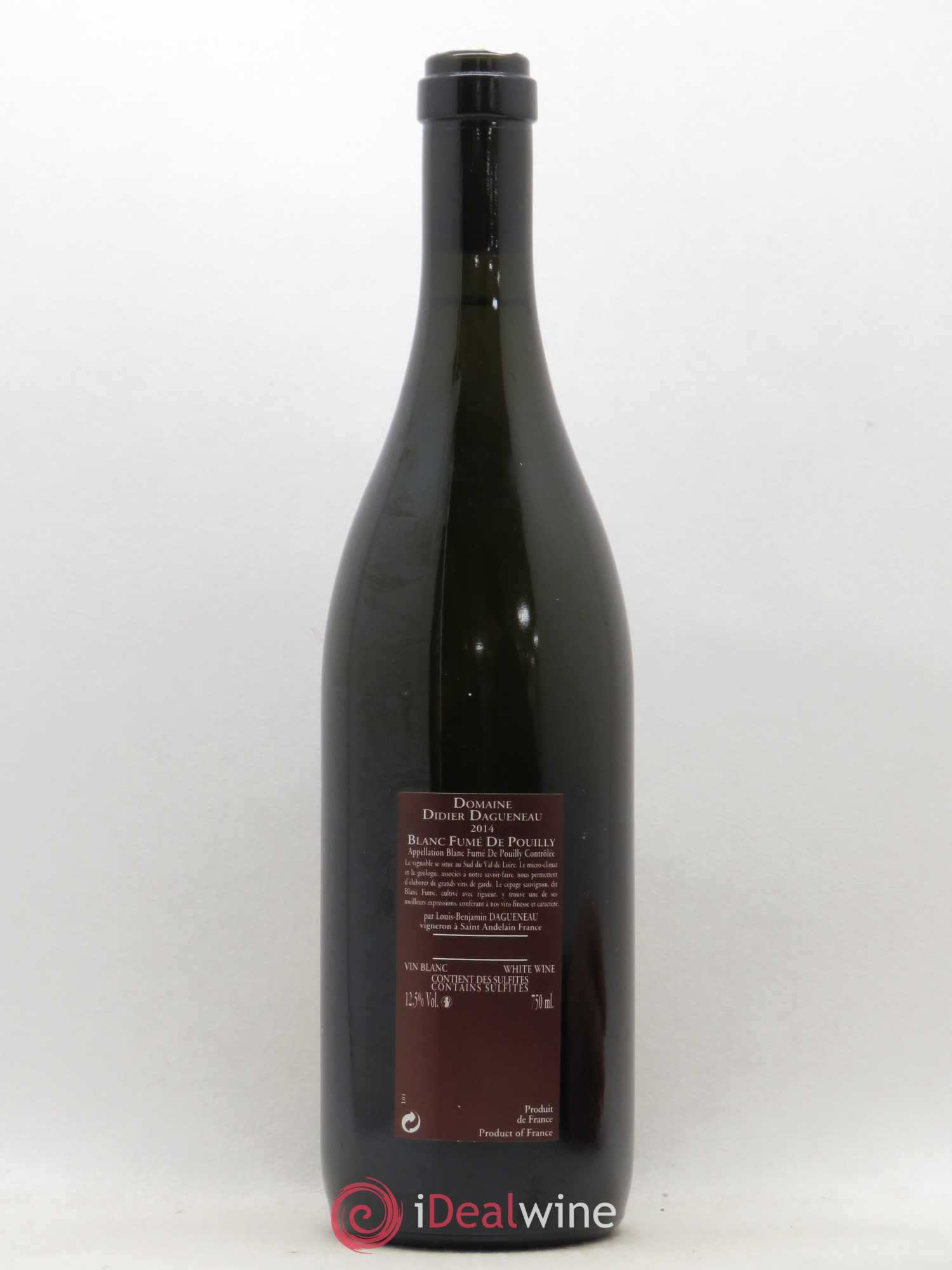 Vin de France (anciennement Pouilly-Fumé) Pur Sang Dagueneau (Domaine Didier - Louis-Benjamin) 2014 - Lot de 1 bouteille - 1