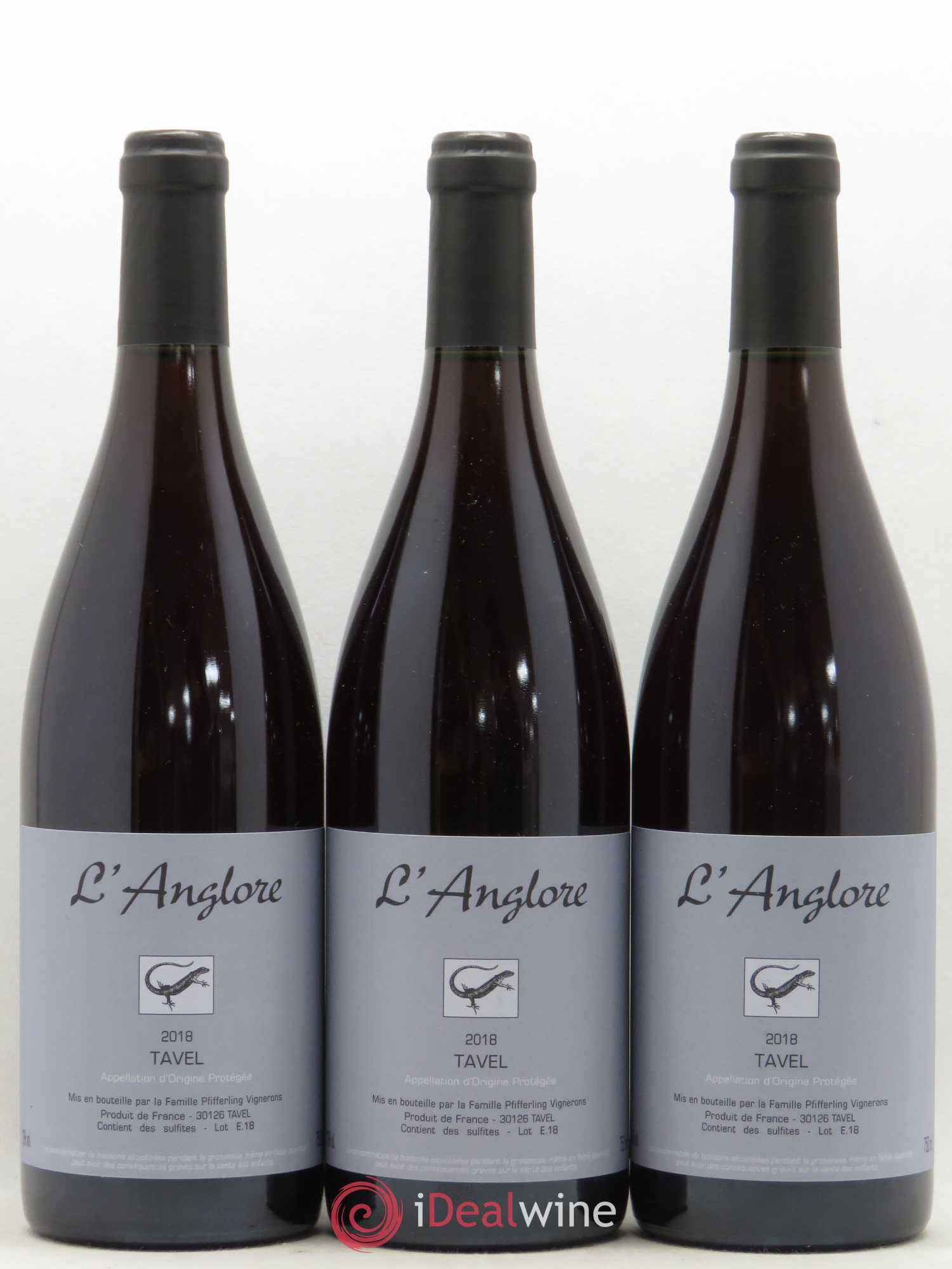 Tavel L'Anglore 2018 - Posten von 3 Flaschen - 0