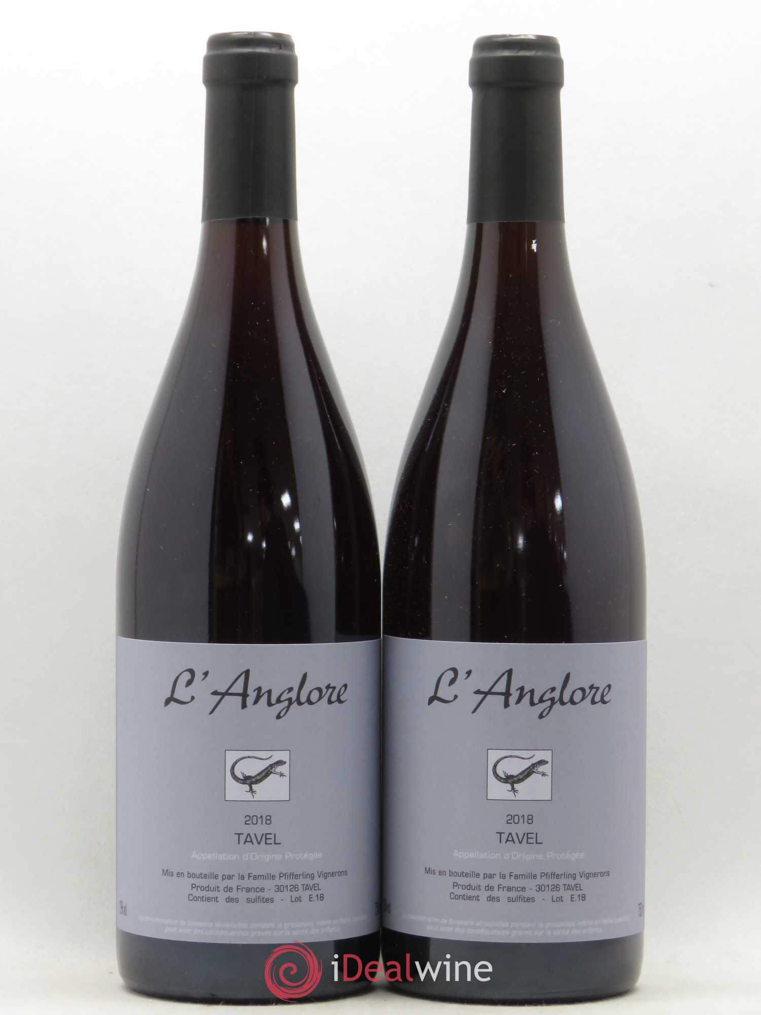 Tavel L'Anglore 2018 - Posten von 2 Flaschen - 0