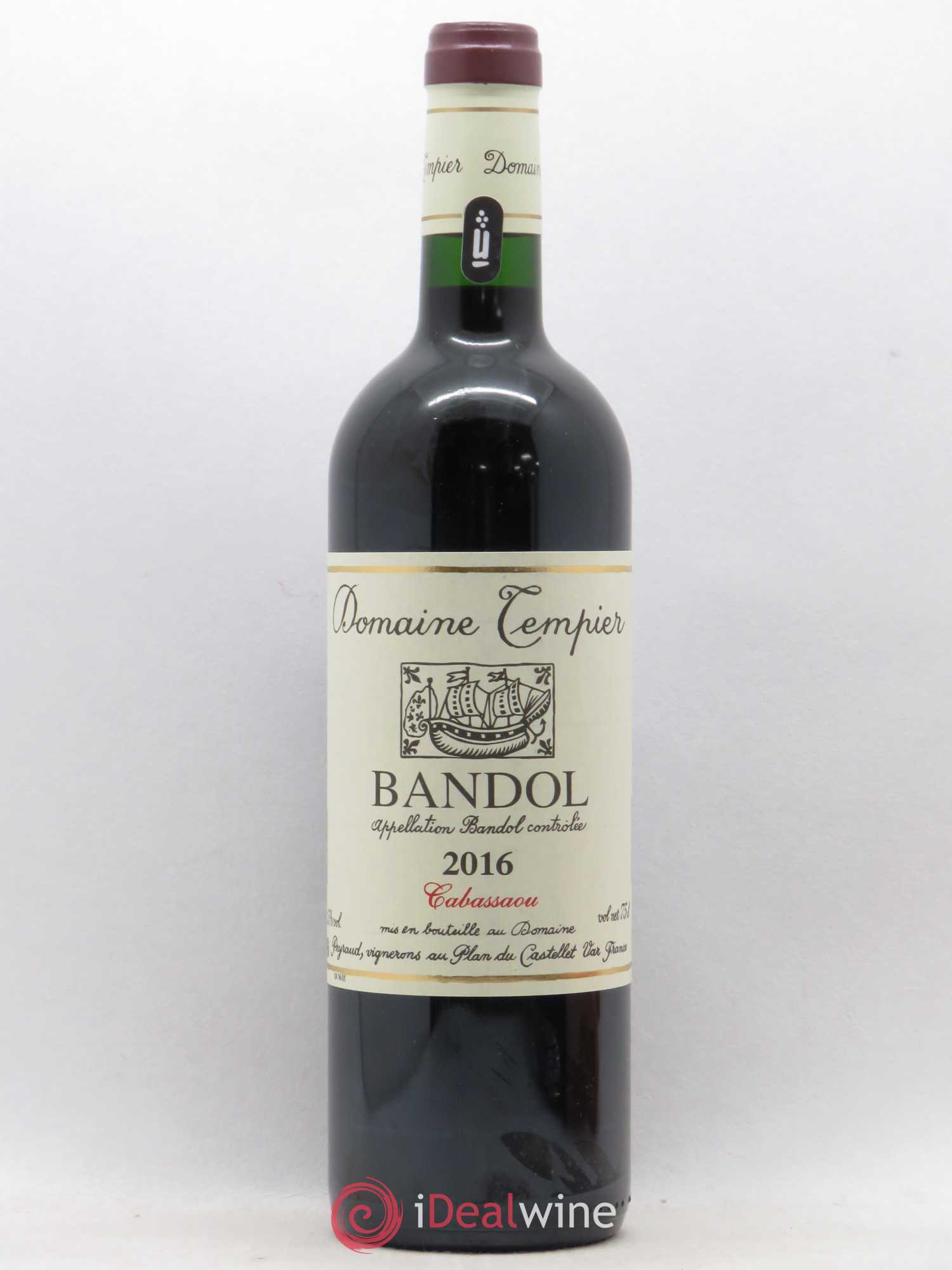 Bandol Domaine Tempier Cuvée Cabassaou Famille Peyraud 2016 - Lot de 1 bouteille - 0