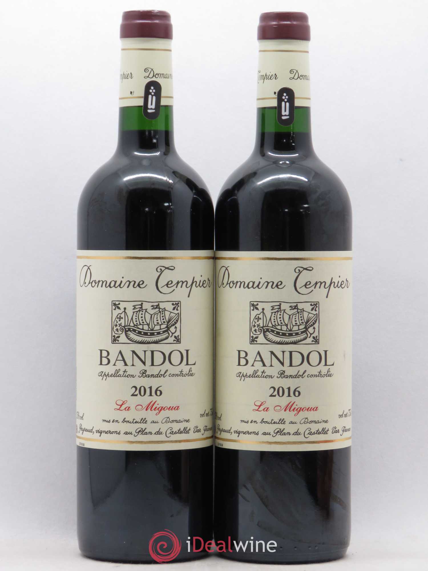 Bandol Domaine Tempier Cuvée La Migoua Famille Peyraud 2016 - Lot de 2 bouteilles - 0