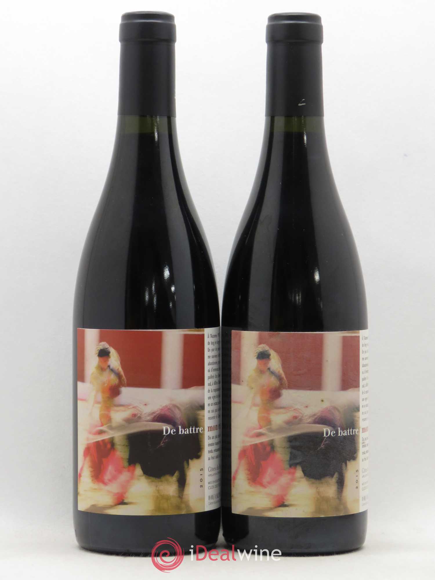 Côtes Catalanes (Anciennement Côtes du Roussillon) Clos des Fées De battre mon coeur s'est arrêté Hervé Bizeul 2015 - Lot de 2 bouteilles - 0