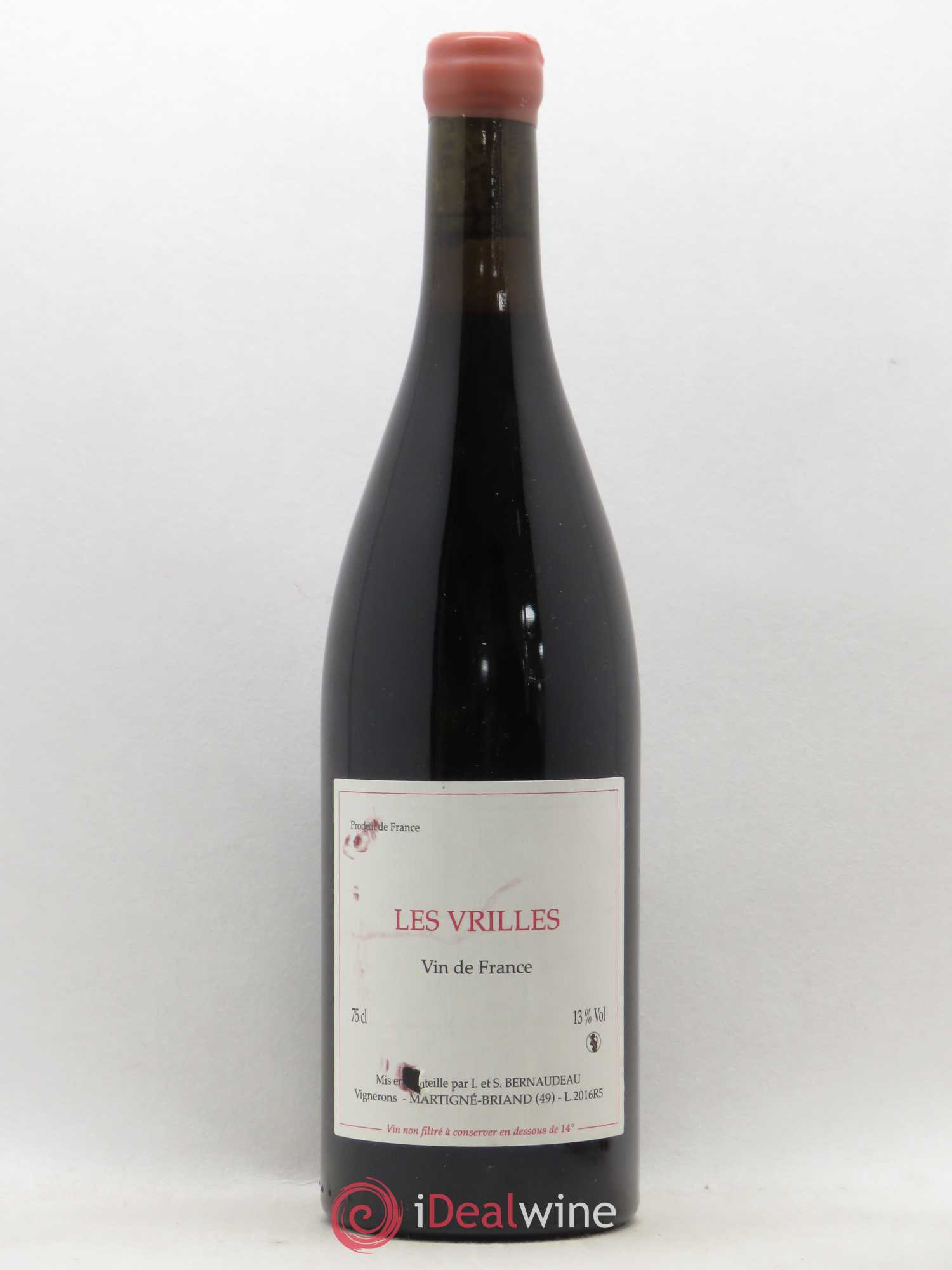 Vin de France Les Vrilles Stéphane Bernaudeau (Domaine) 2016 - Lot de 1 bouteille - 0