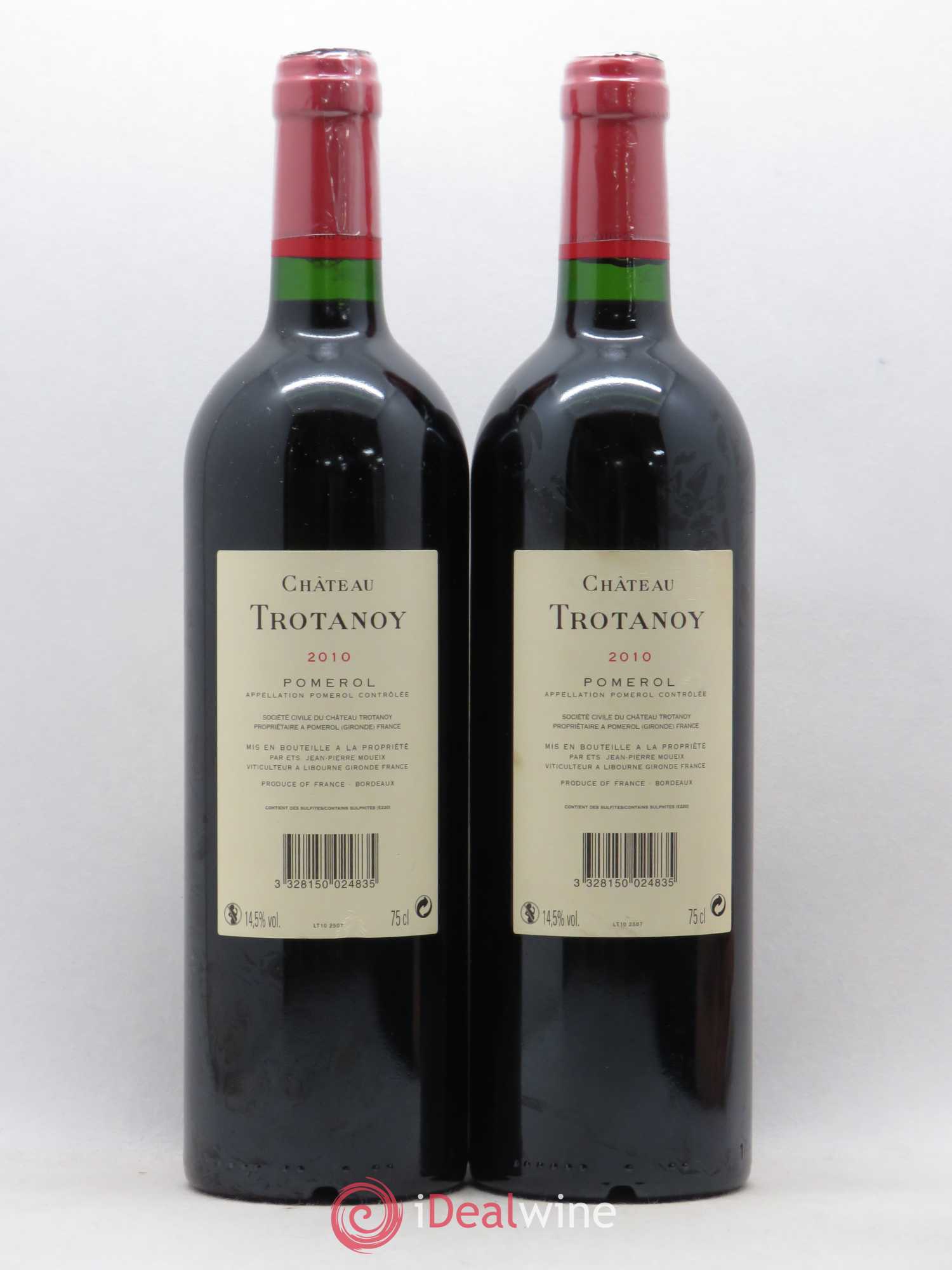 Château Trotanoy 2010 - Lot de 2 bouteilles - 1