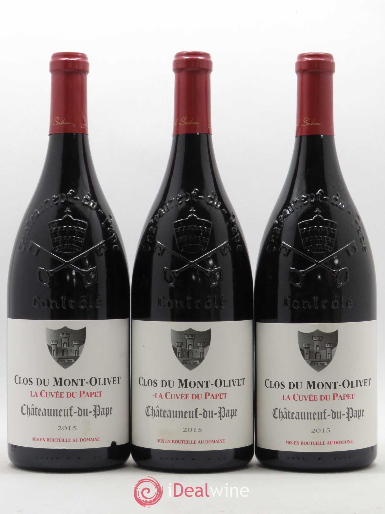 Châteauneuf-du-Pape Cuvée du Papet Clos du Mont-Olivet 2015 - Lot de 3 magnums - 0