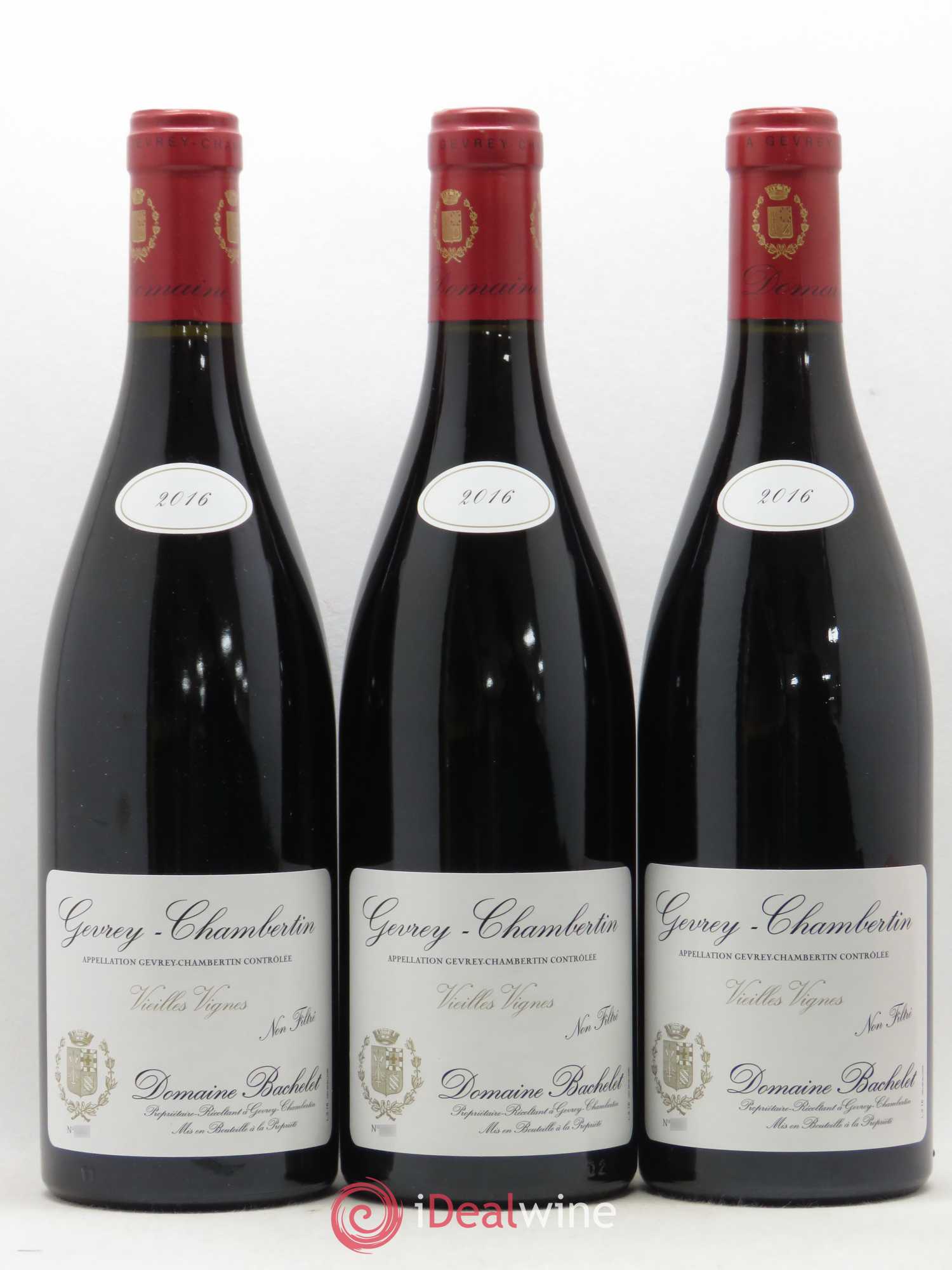 Gevrey-Chambertin Vieilles Vignes Denis Bachelet (Domaine) 2016 - Lot de 3 bouteilles - 0