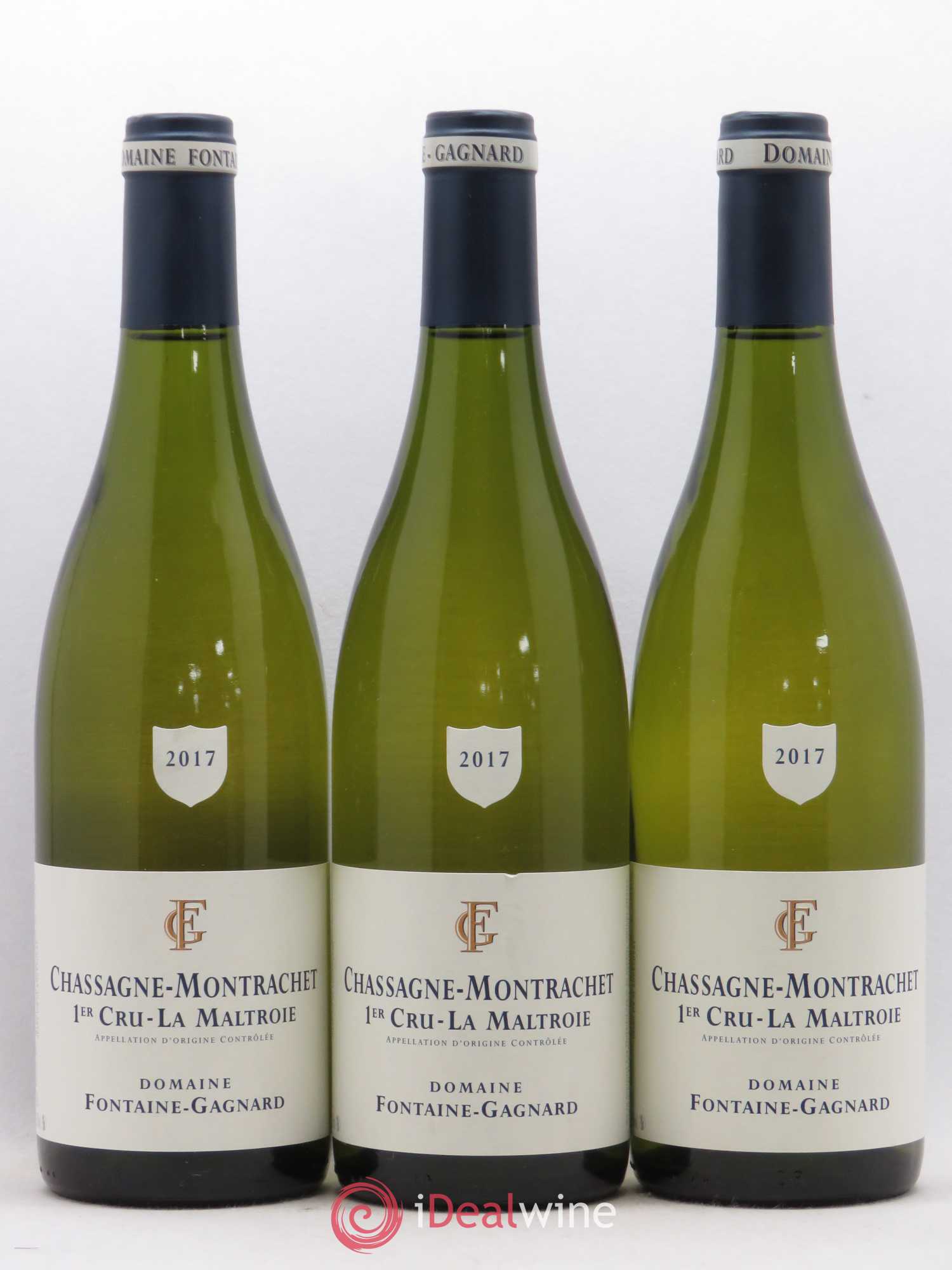 Chassagne-Montrachet 1er Cru 1er Cru La Maltroie Fontaine Gagnard 2017 - Posten von 3 Flaschen - 0